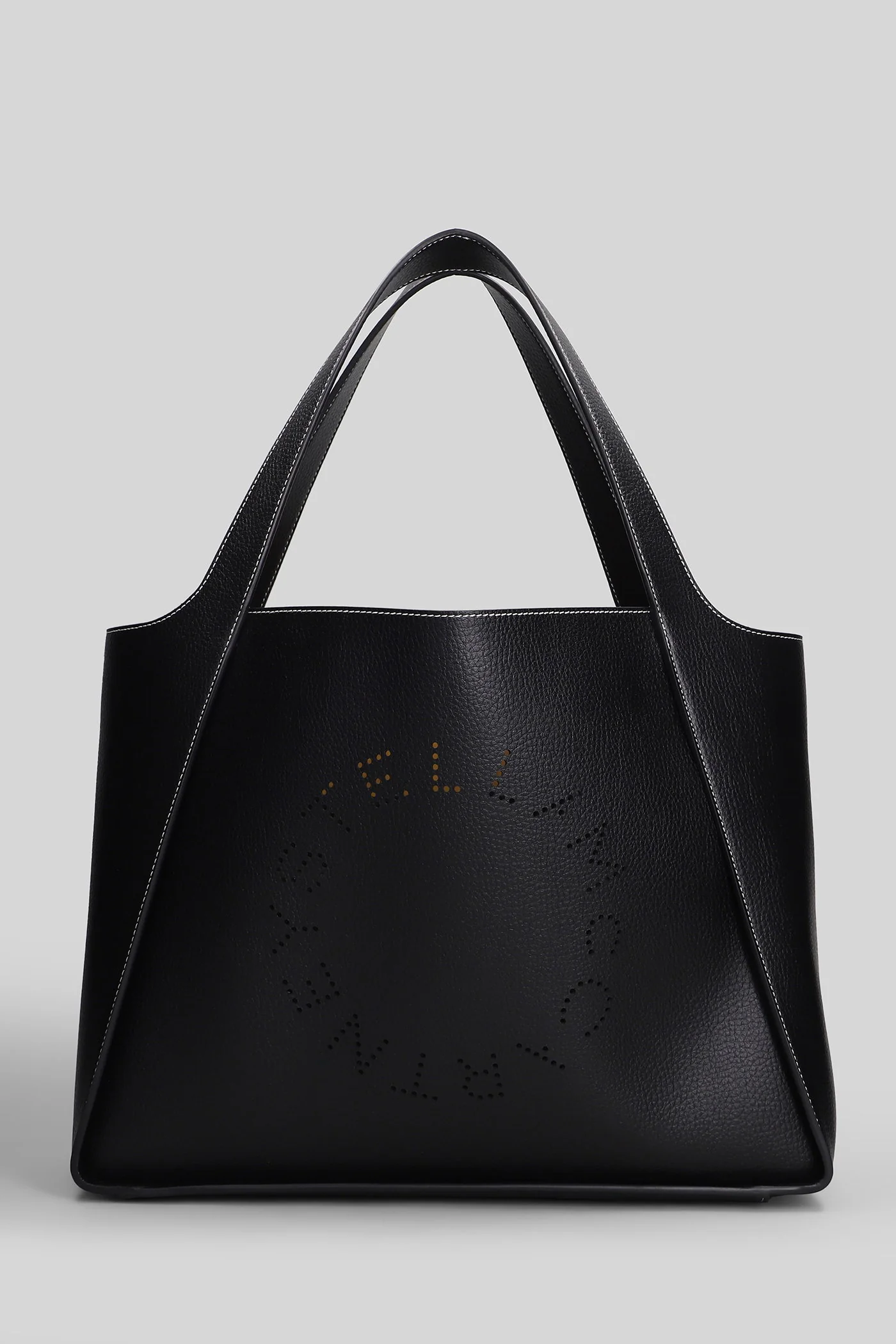 Tote in black polyester