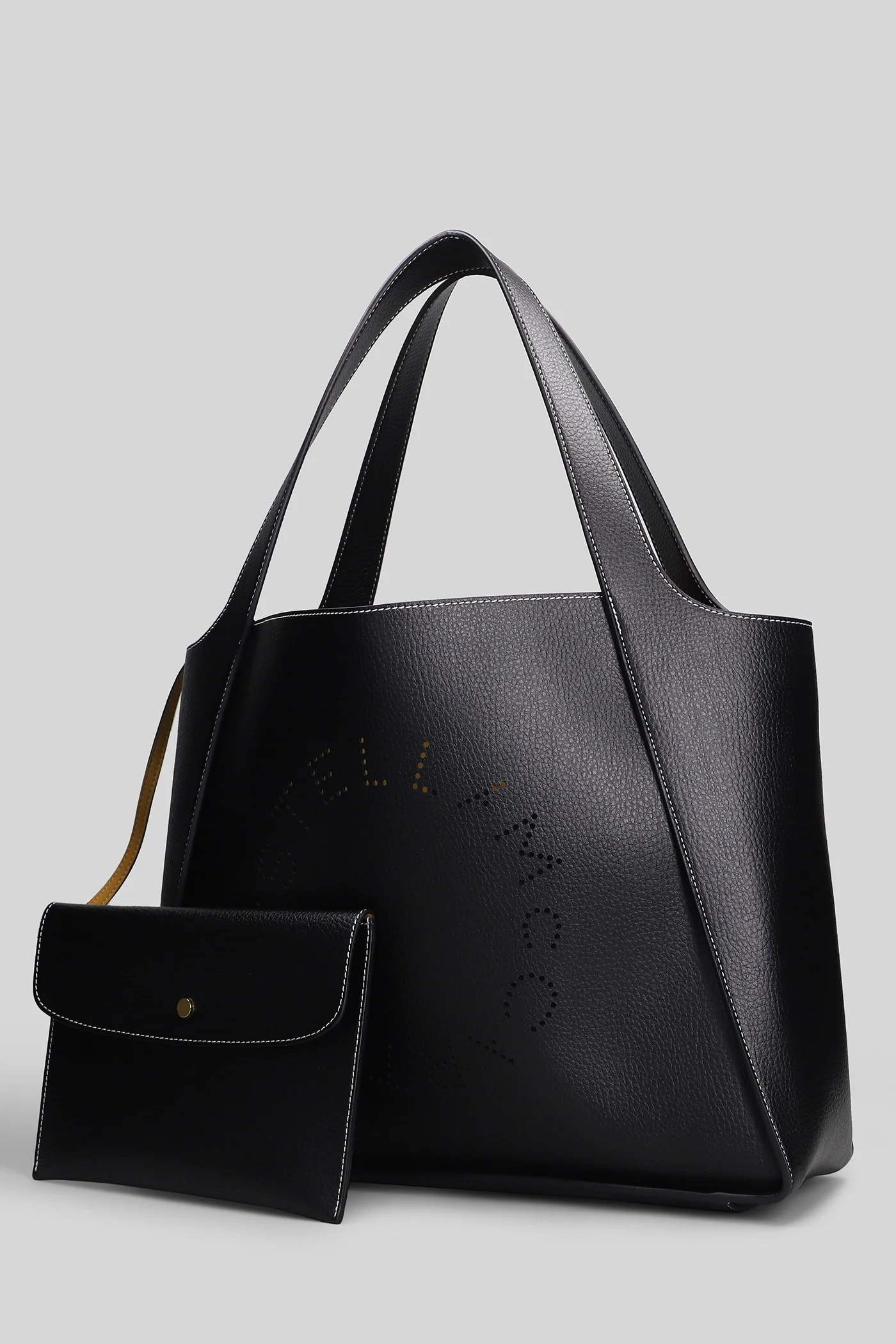 Tote in black polyester - Image 2