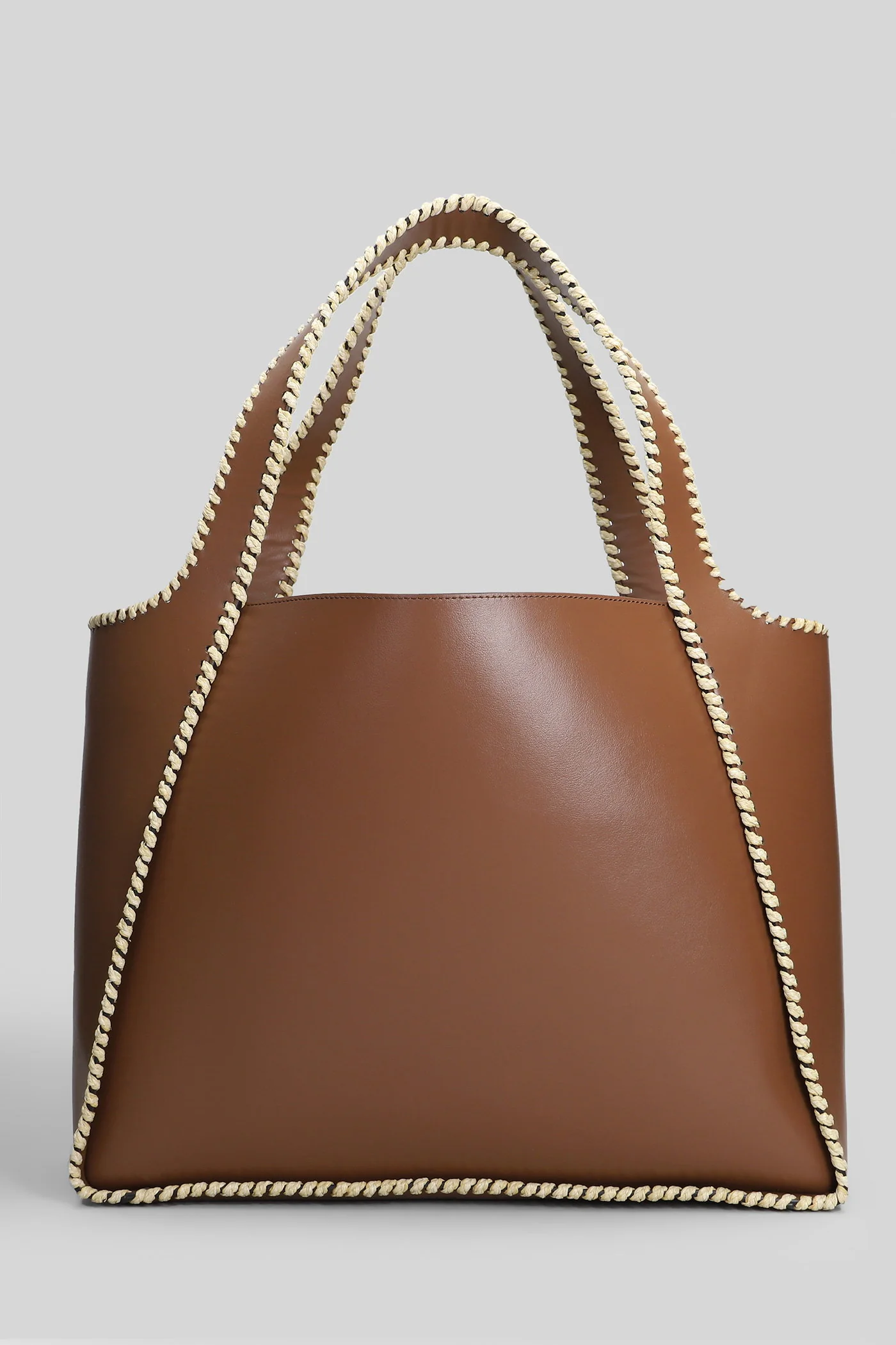 Tote in brown polyamide - Image 3