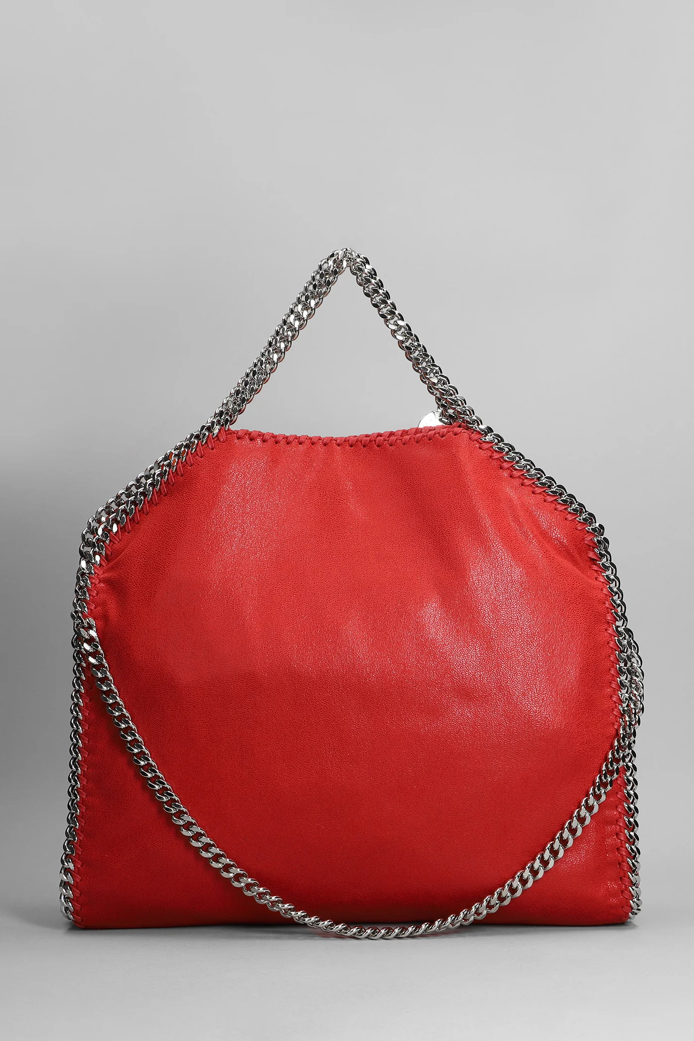 Tote in red polyester