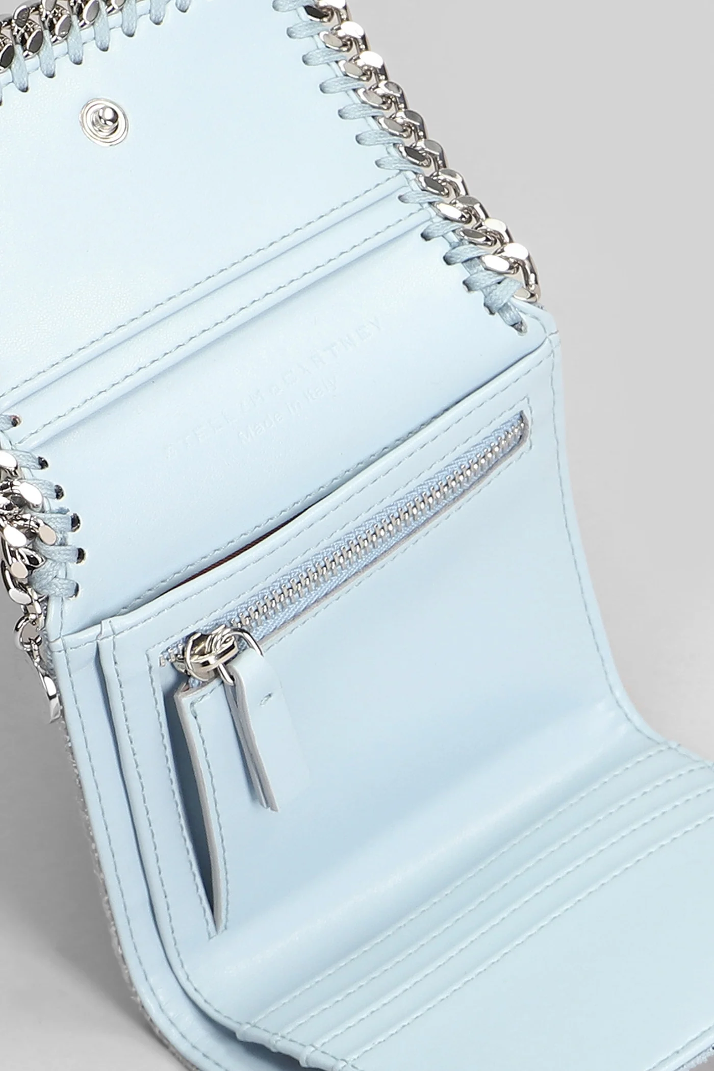Wallet in cyan polyester - Image 4