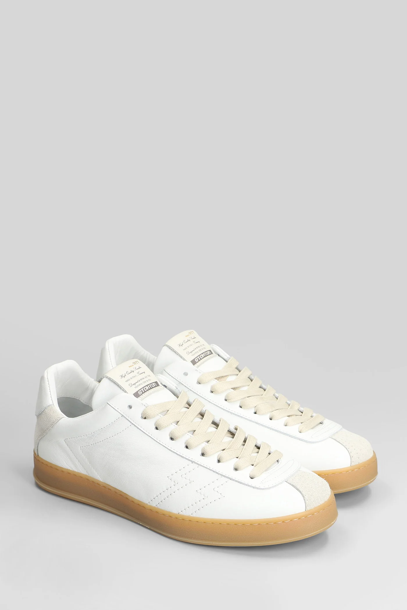 Zapper Sneakers in white leather - Image 2