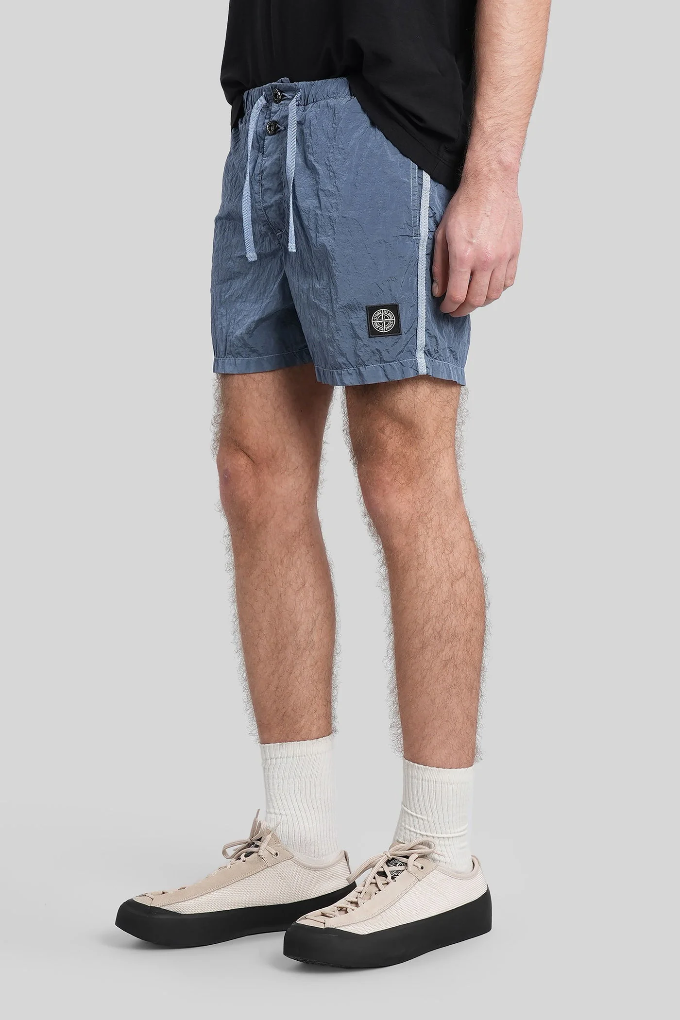 Beachwear in cyan polyamide - Image 4