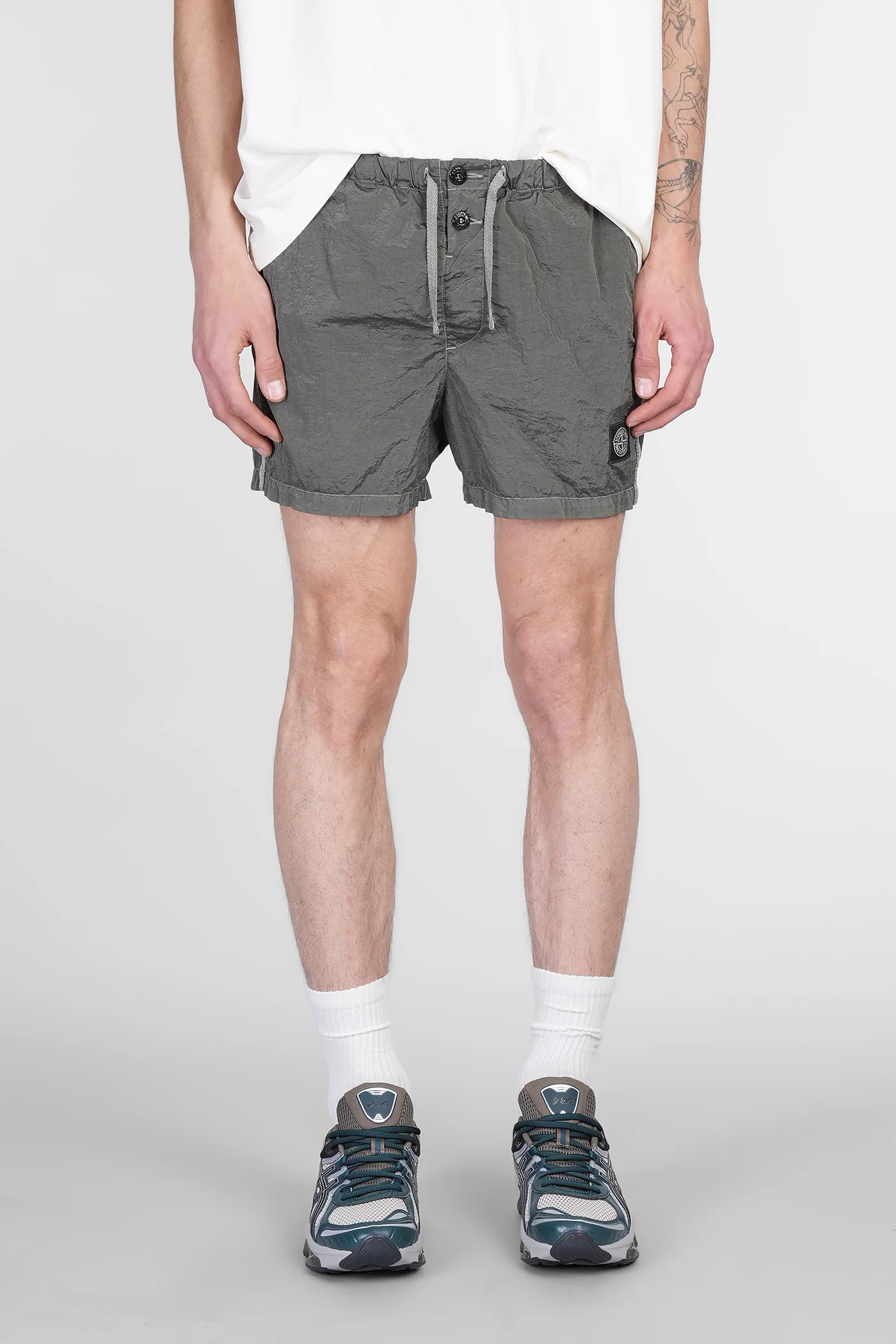 Beachwear in green polyamide