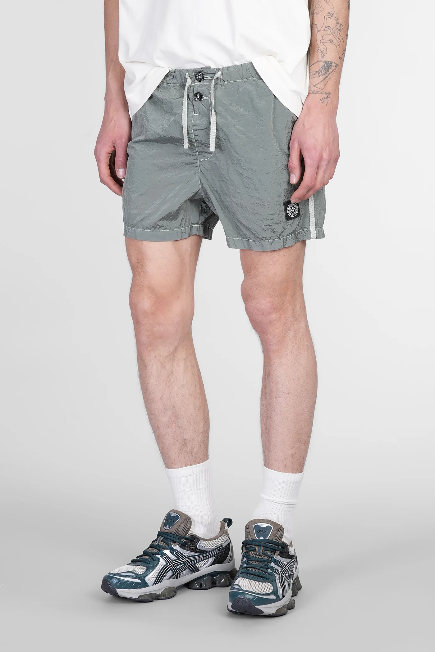 Beachwear in green polyamide - Image 4