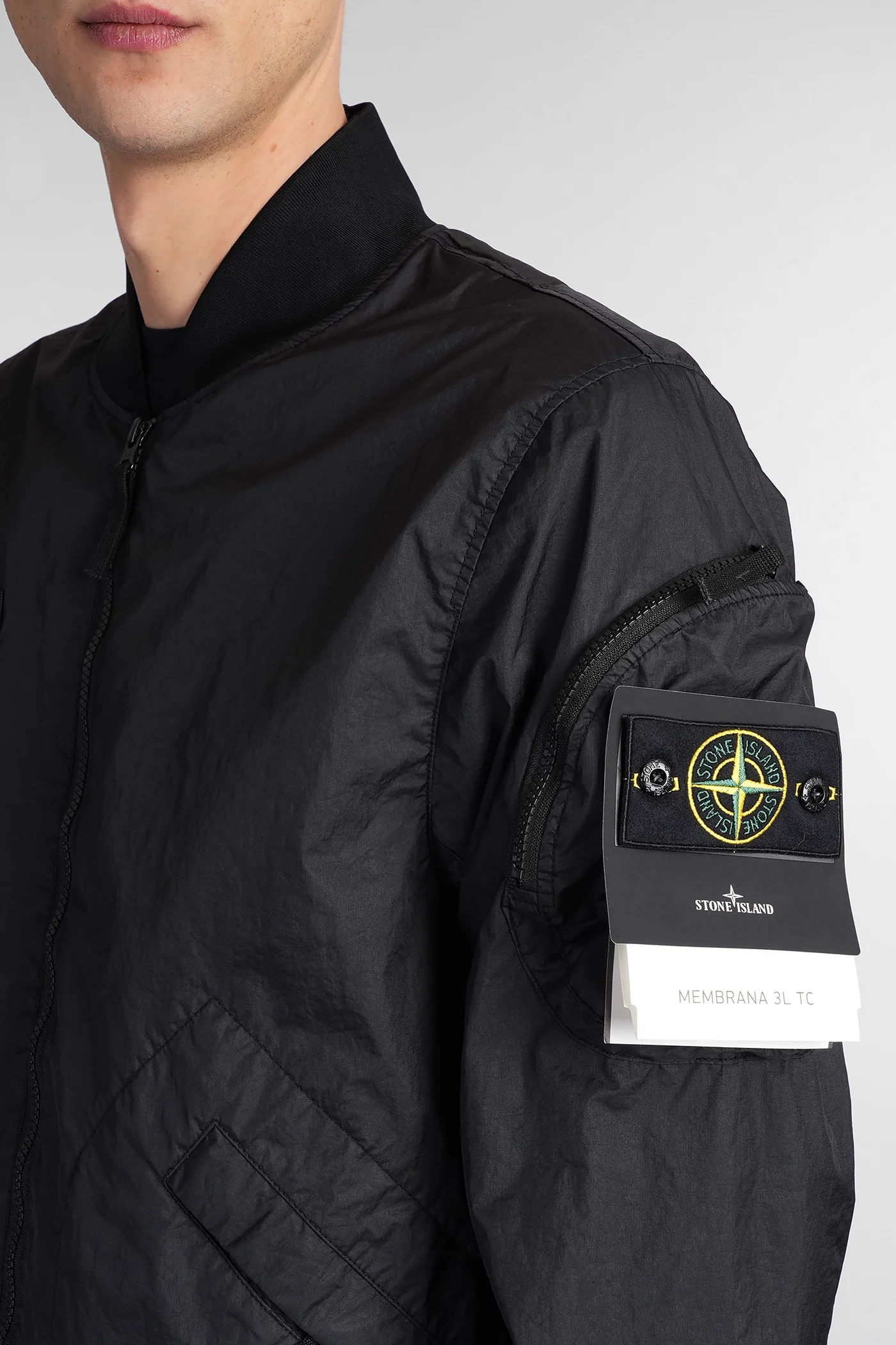 Bomber Jacket in black polyamide - Image 5