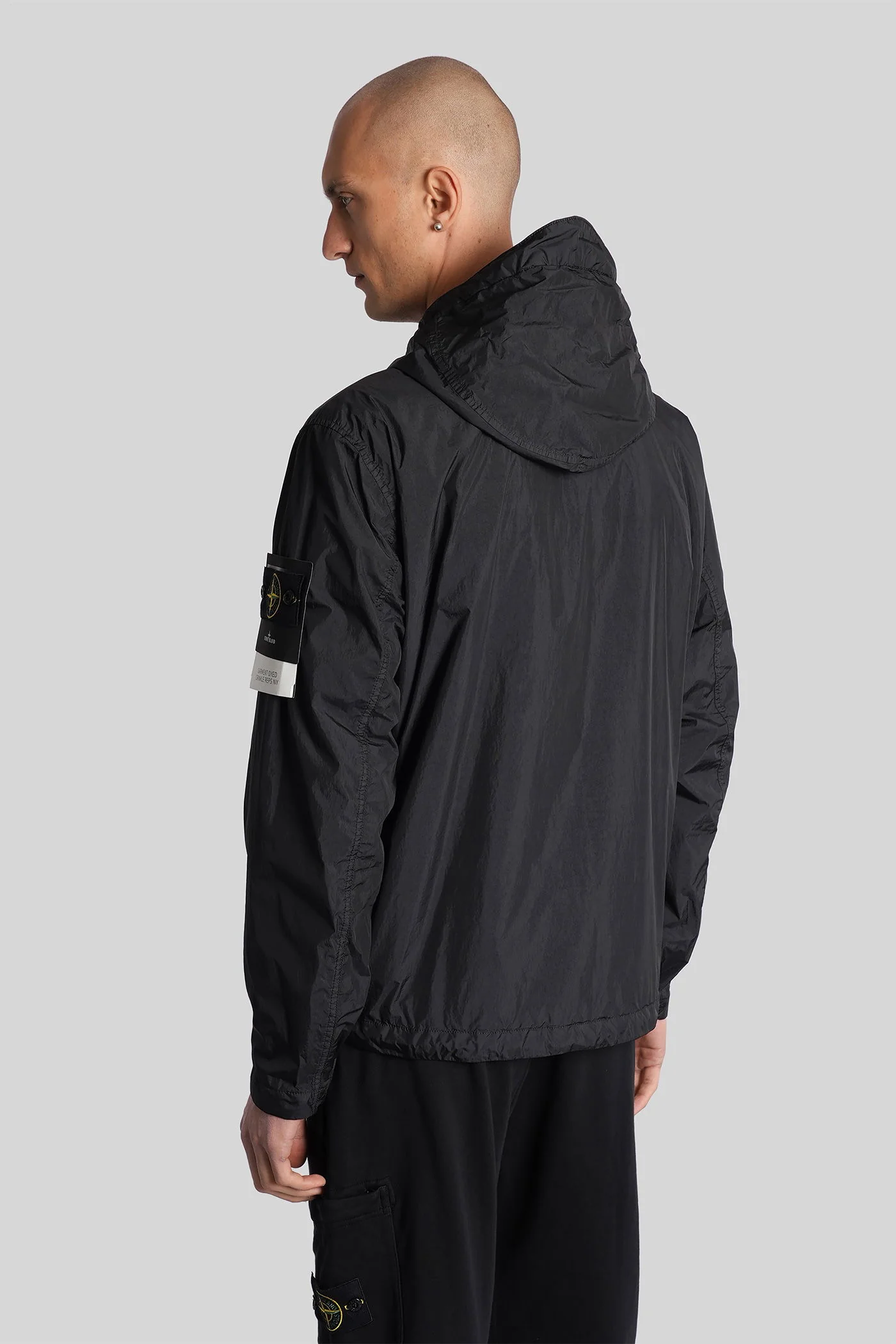 Casual jacket in black polyamide - Image 8