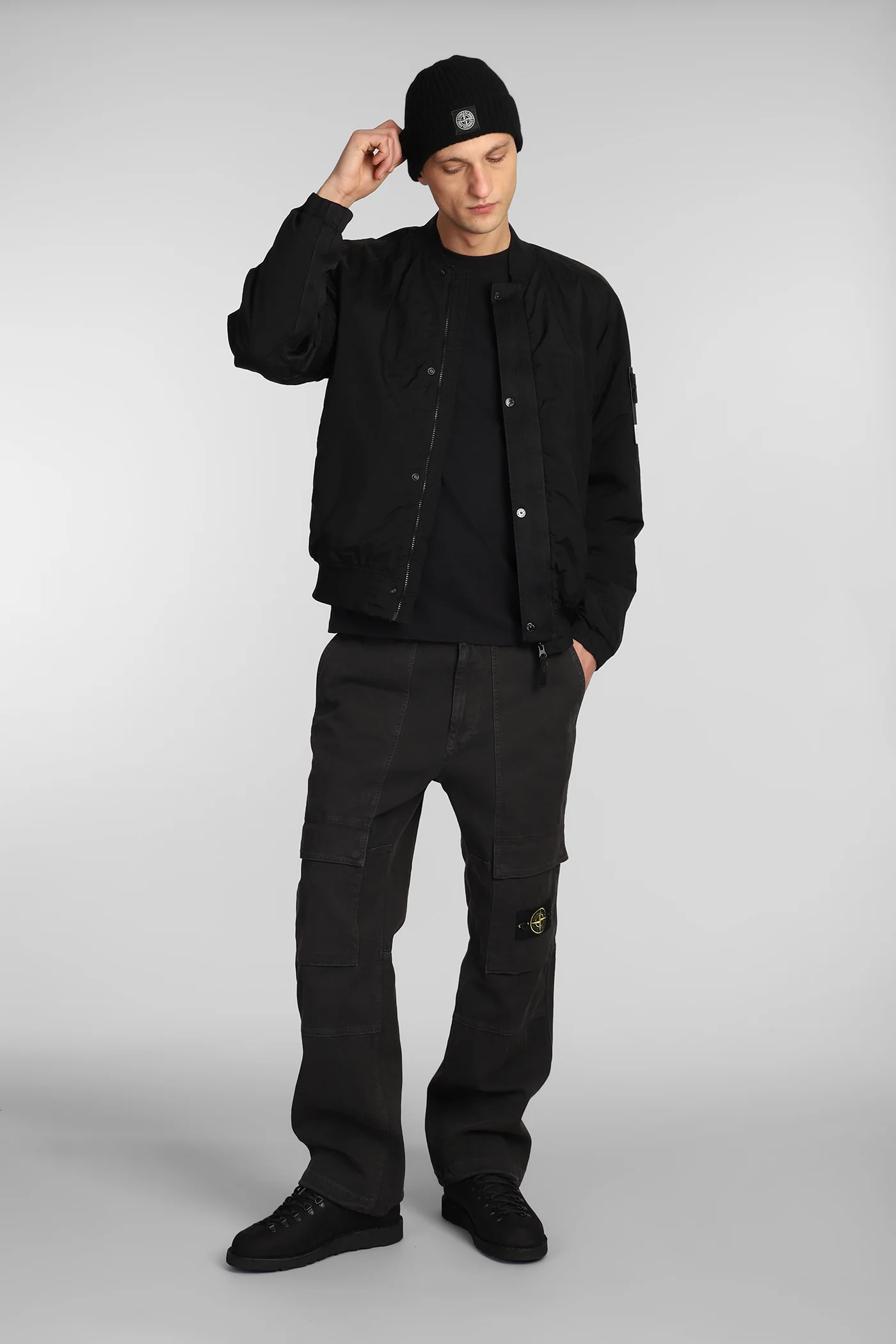 Casual jacket in black polyamide - Image 2