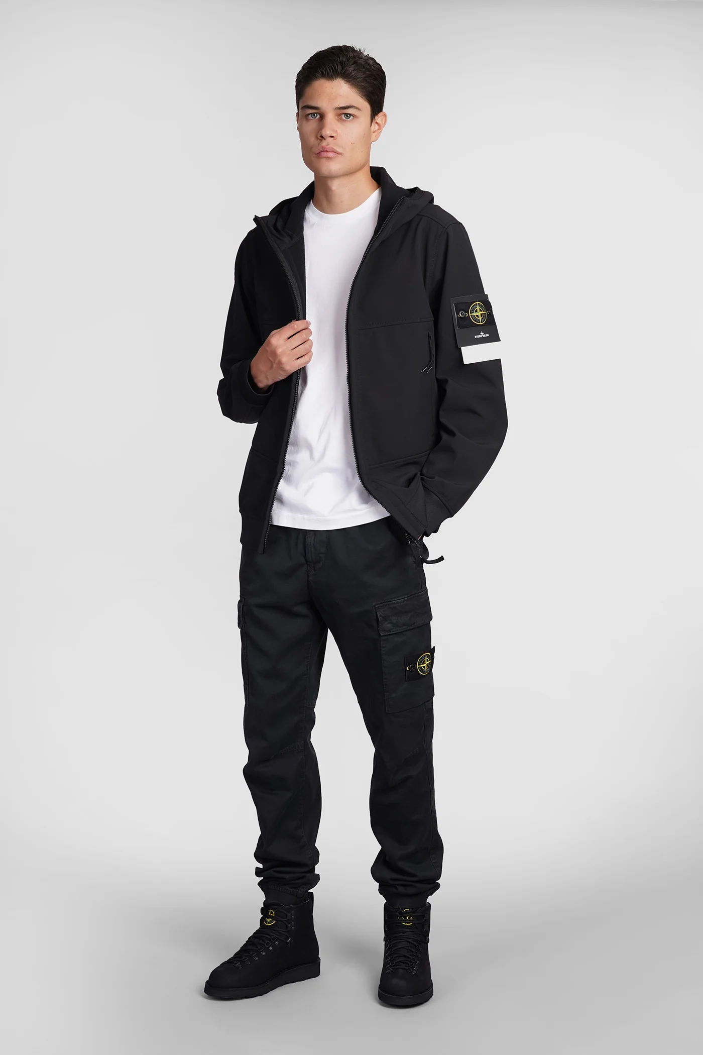 Casual jacket in black polyester - Image 2