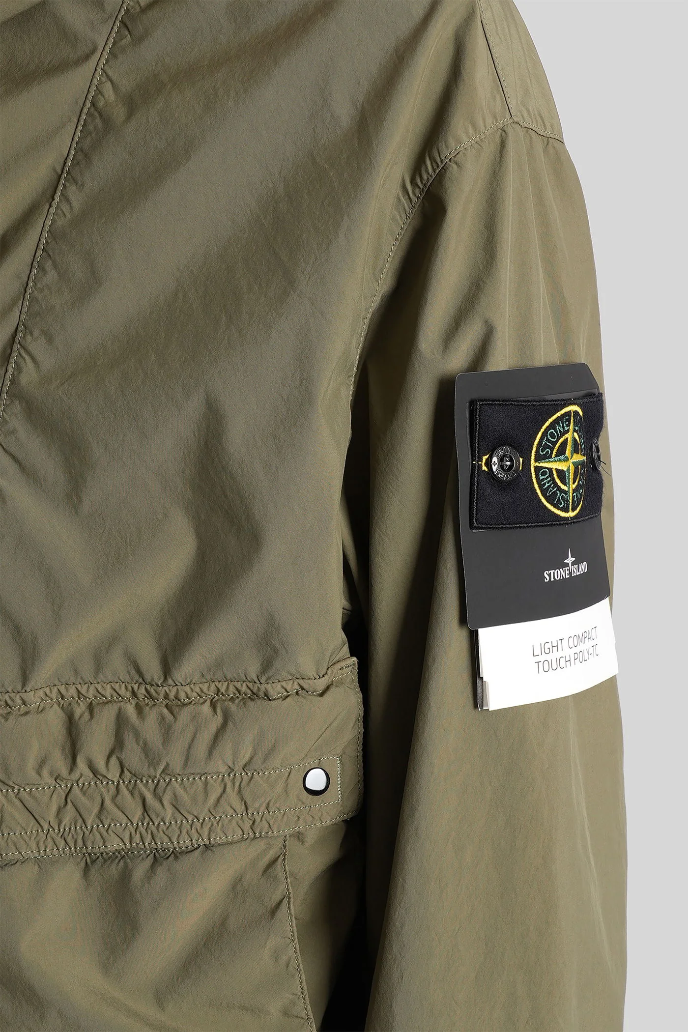 Casual jacket in green polyester - Image 5