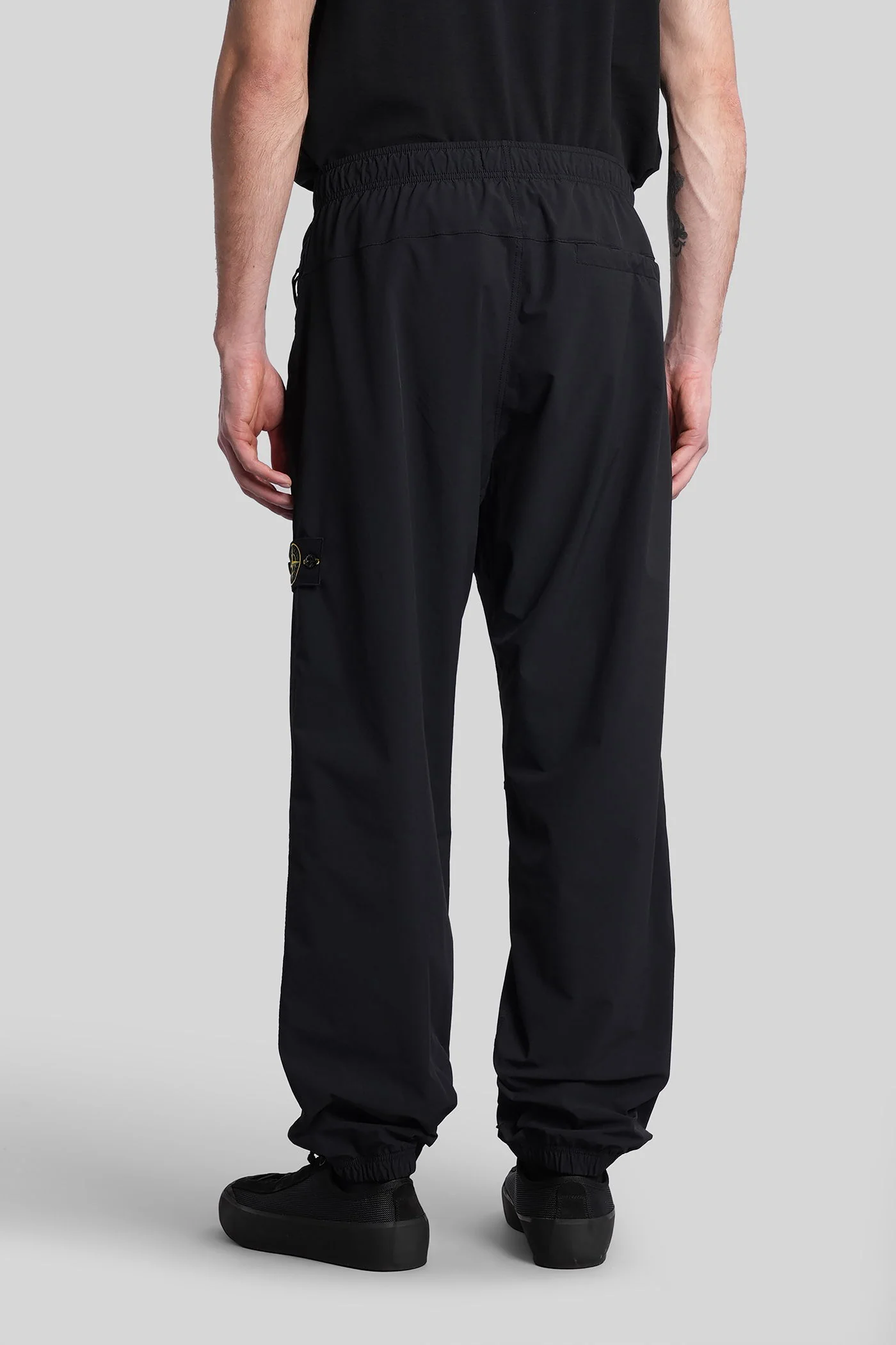 Pants in black polyamide - Image 3