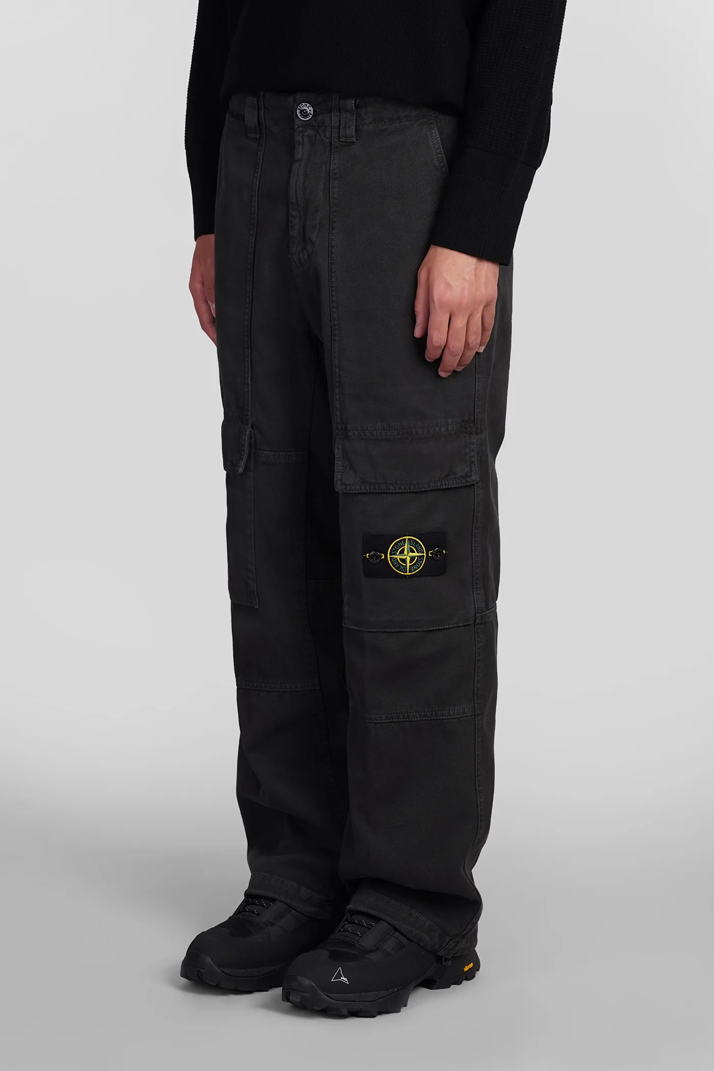 Pants in grey cotton - Image 3