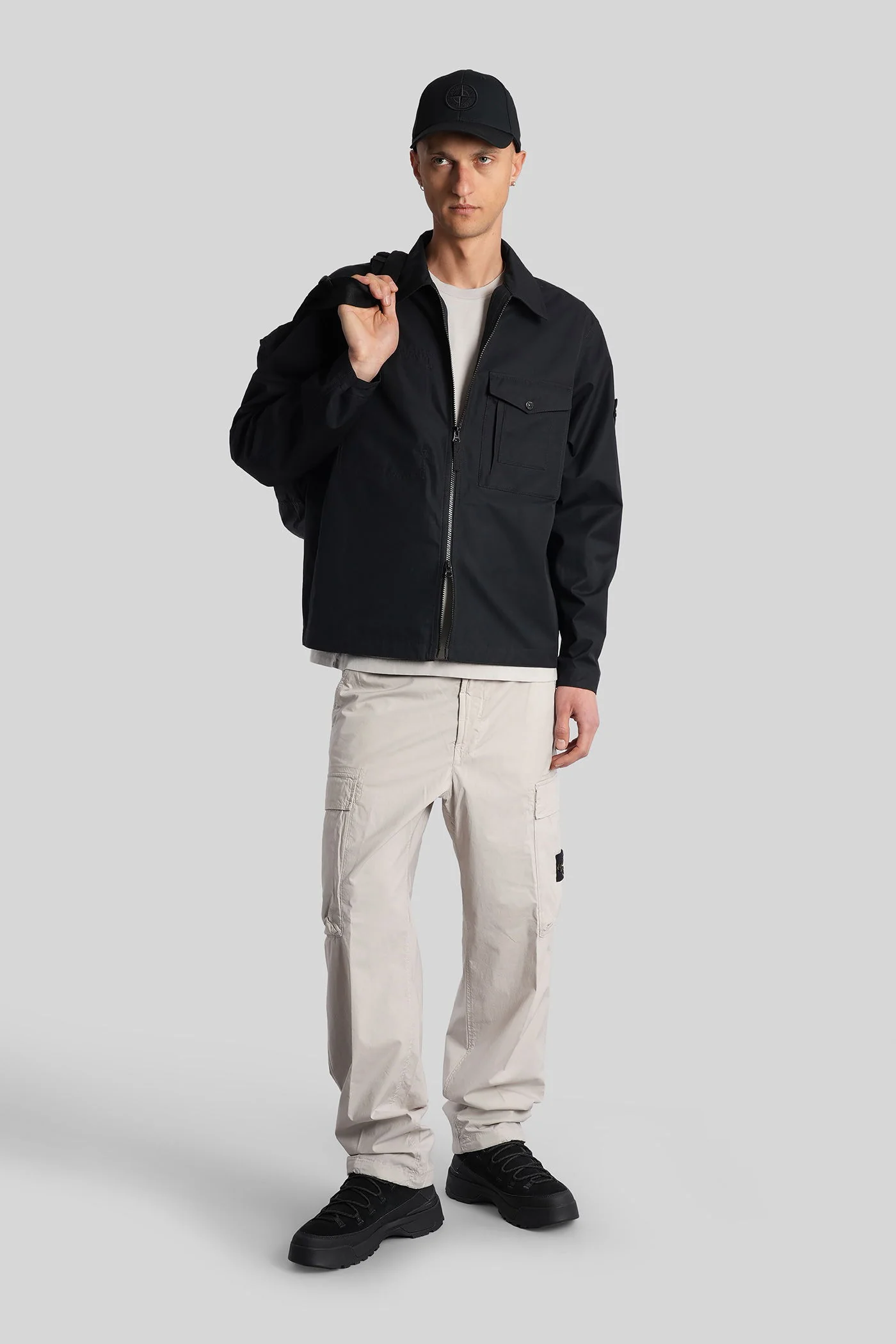 Pants in grey cotton - Image 2