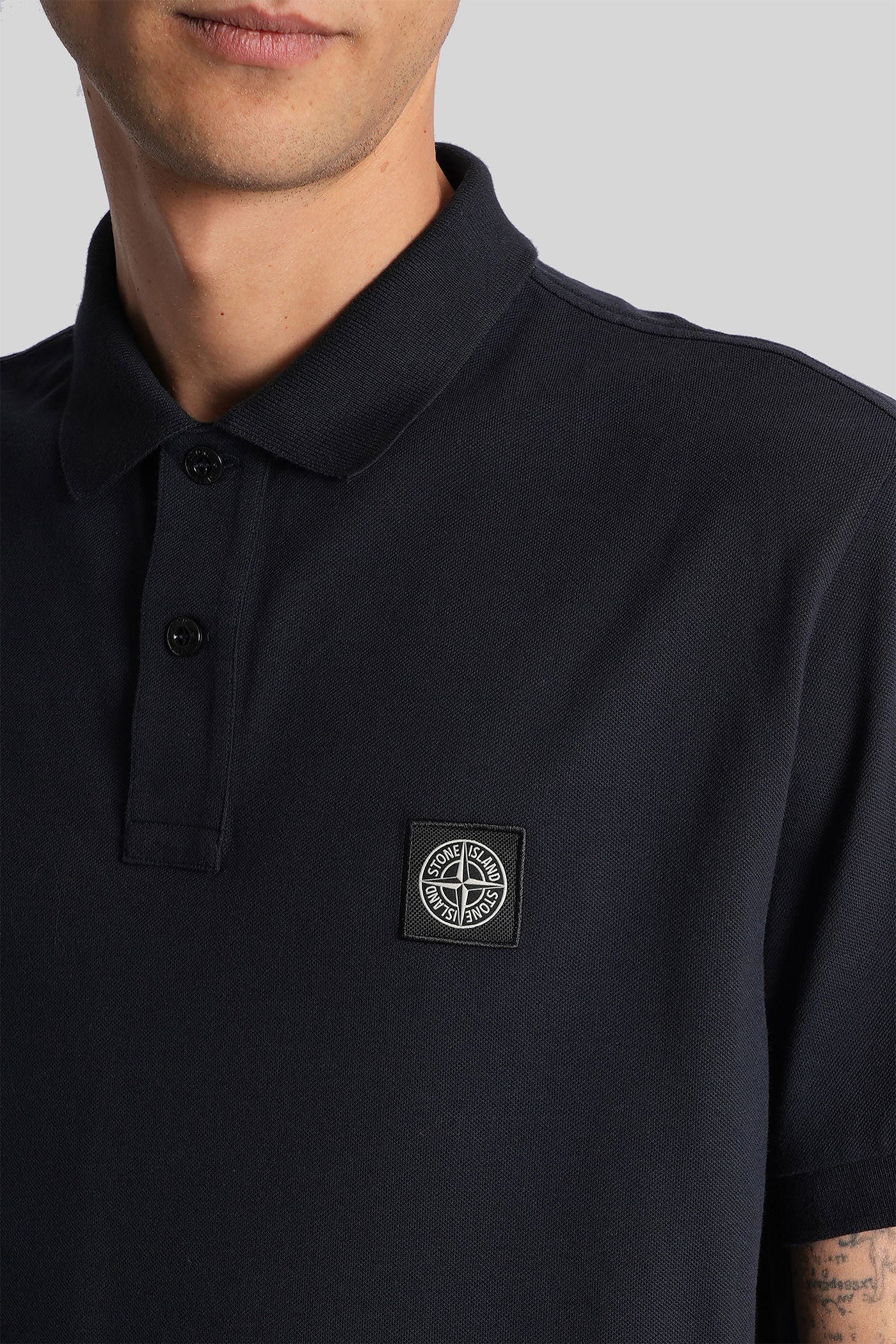 Polo in blue cotton - Image 5