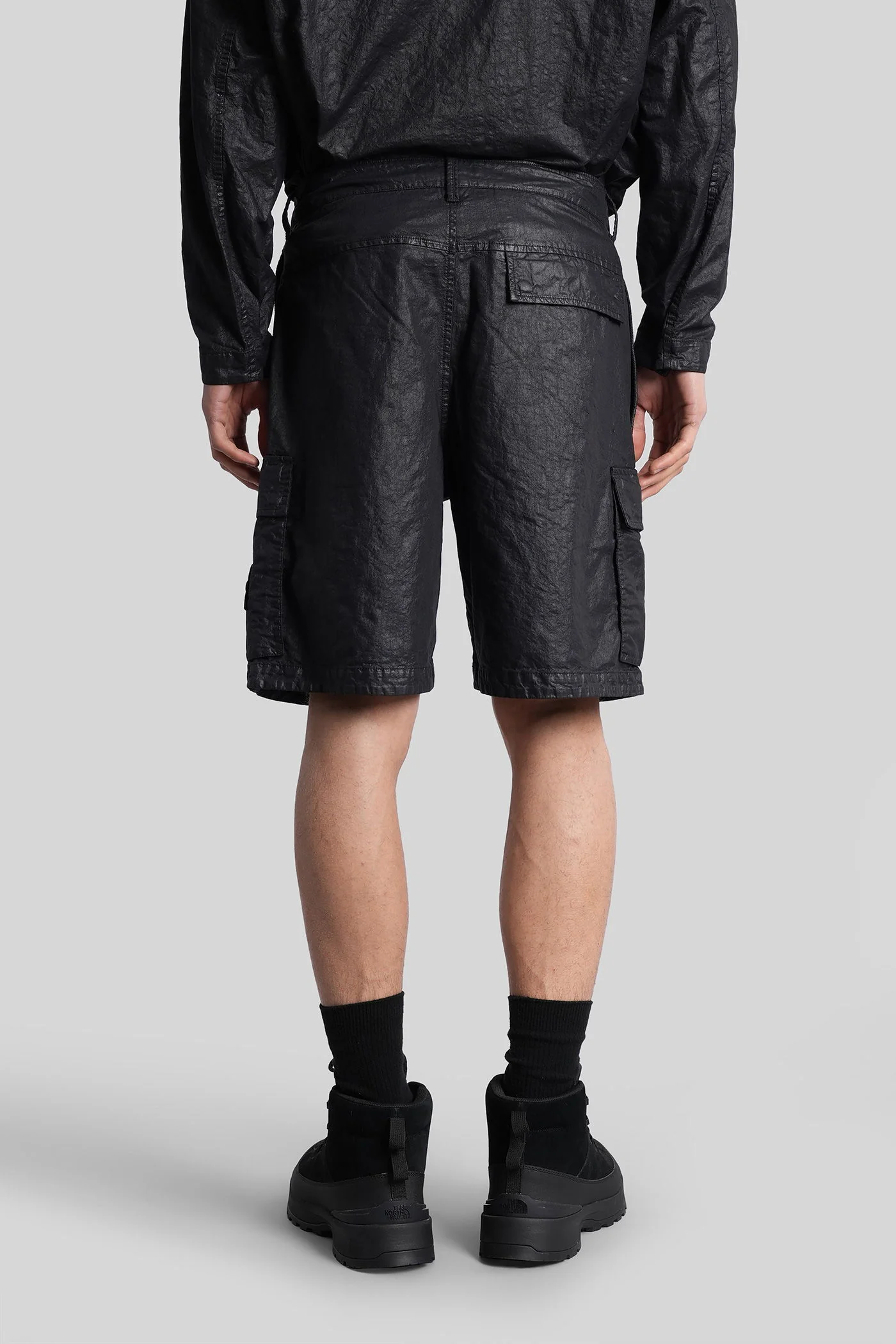 Shorts in black polyamide - Image 3
