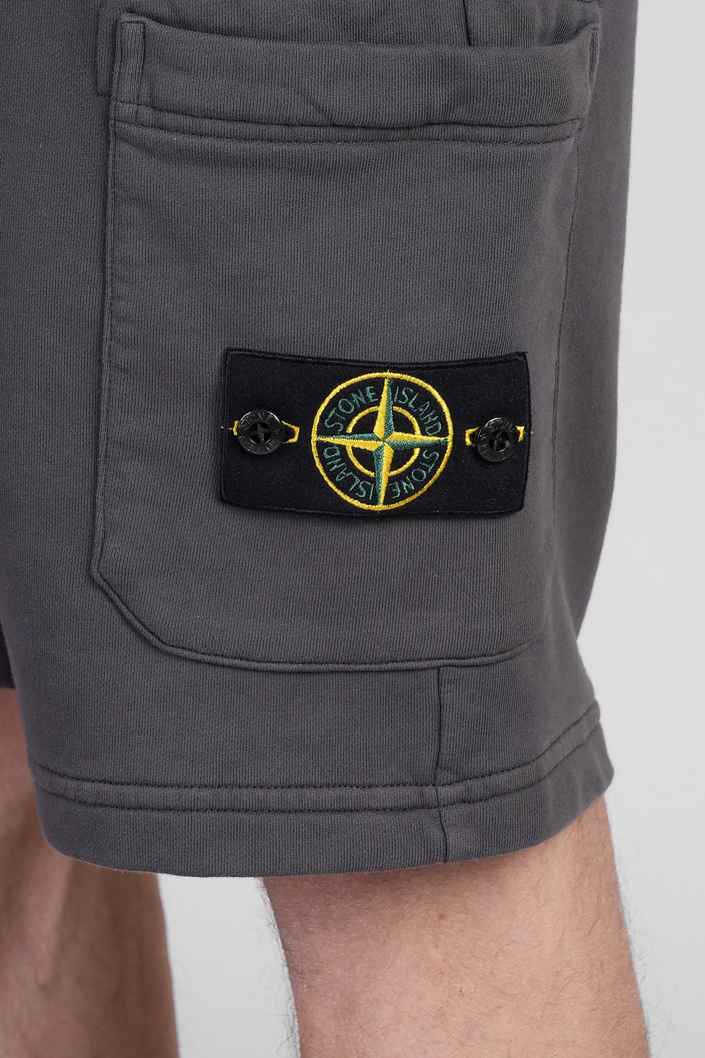 Shorts in grey cotton - Image 5