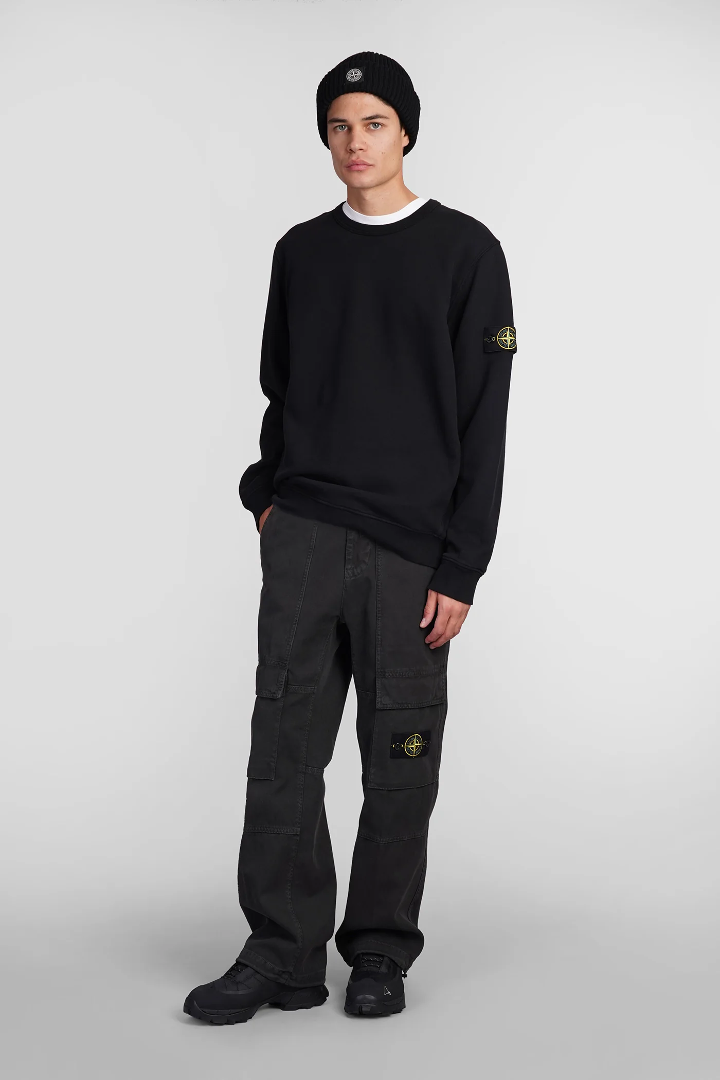 Sweatshirt in black cotton - Image 2