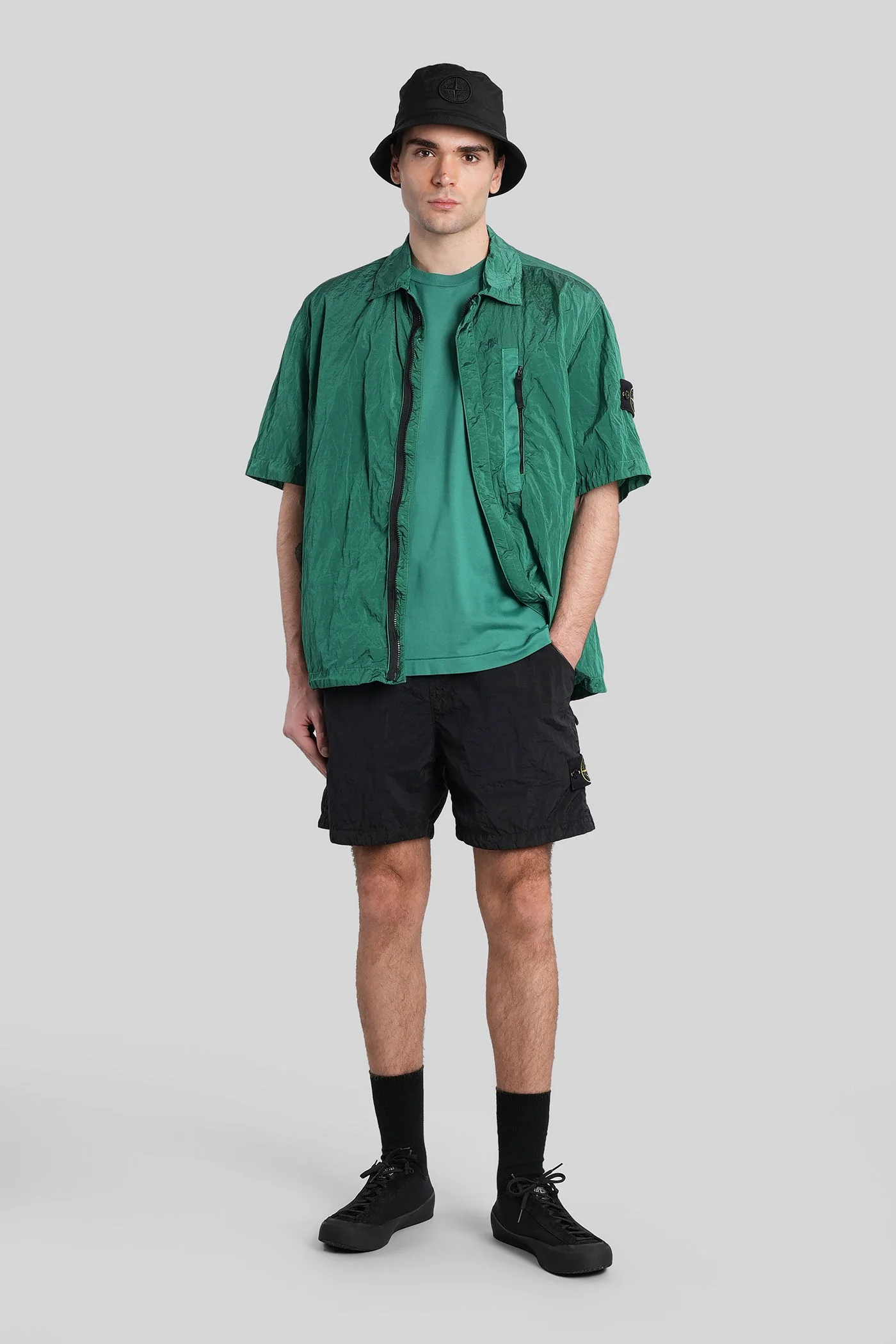 T-Shirt in green cotton - Image 2