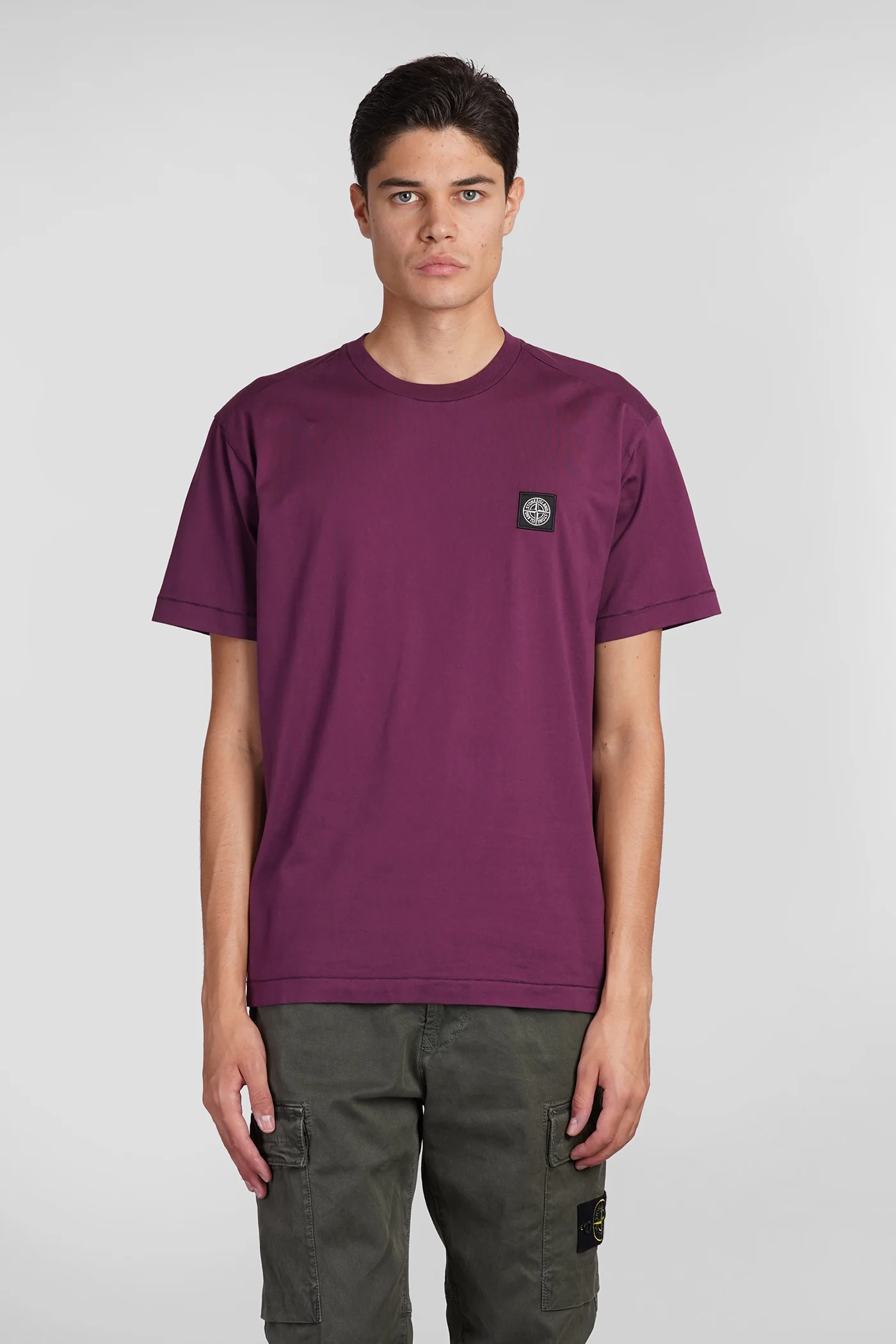 T-Shirt in Viola cotton