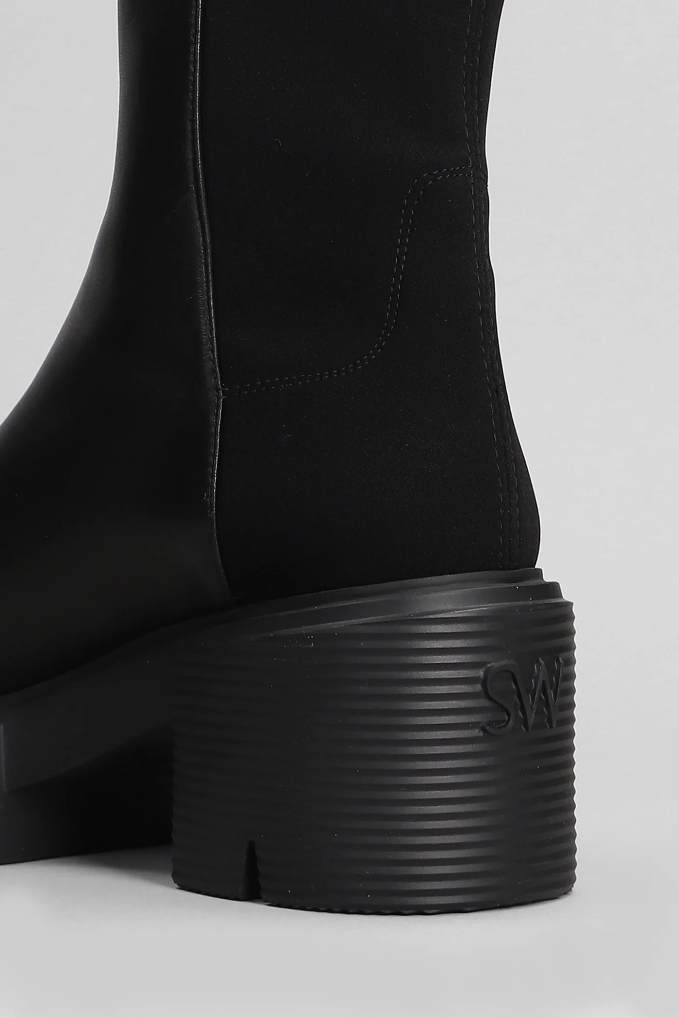 5050 soho Combat boots in black leather - Image 5