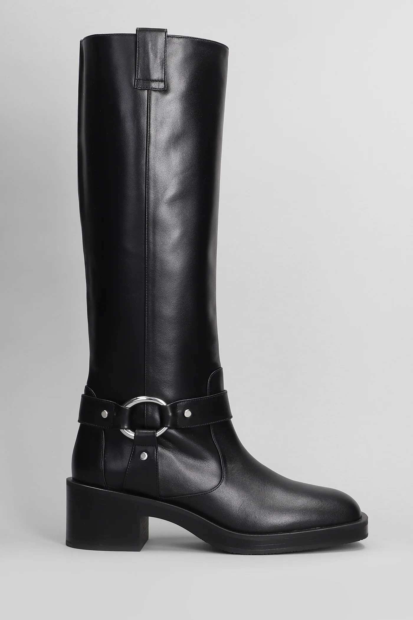 Jax High heels boots in black leather