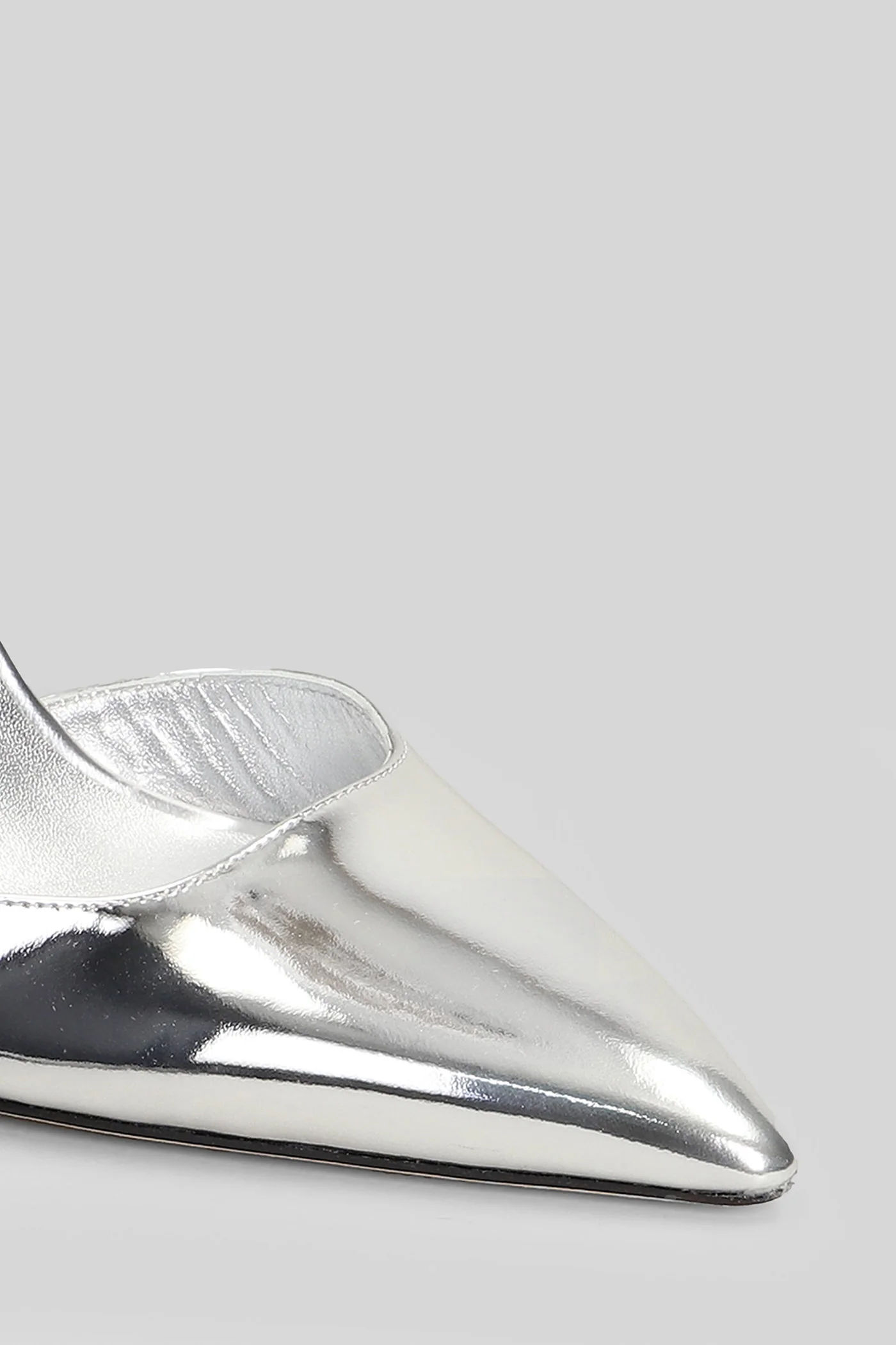 Stuartini 100 Pumps in silver leather - Image 5