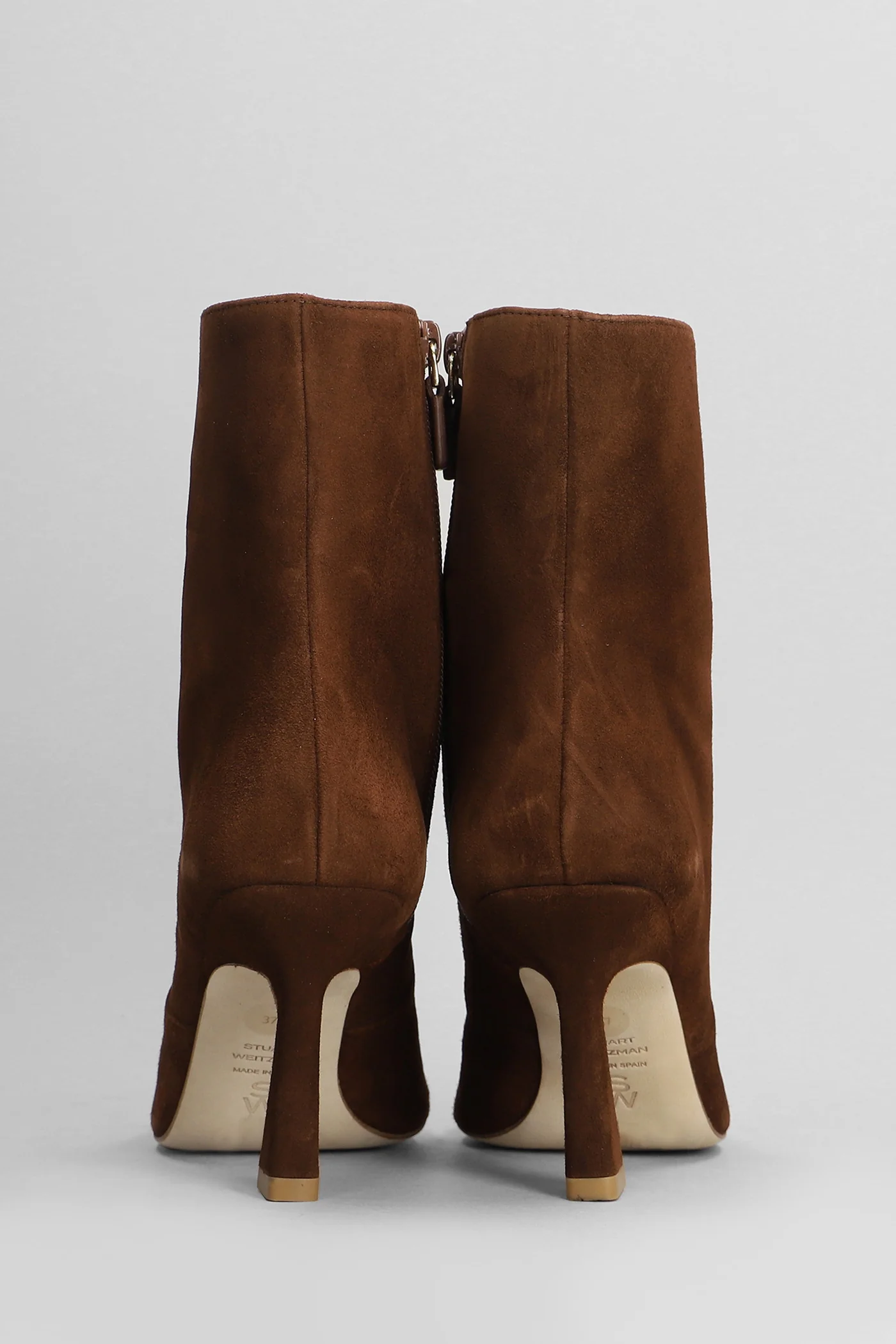 Vinnie High heels Ankle boots in brown suede - Image 4