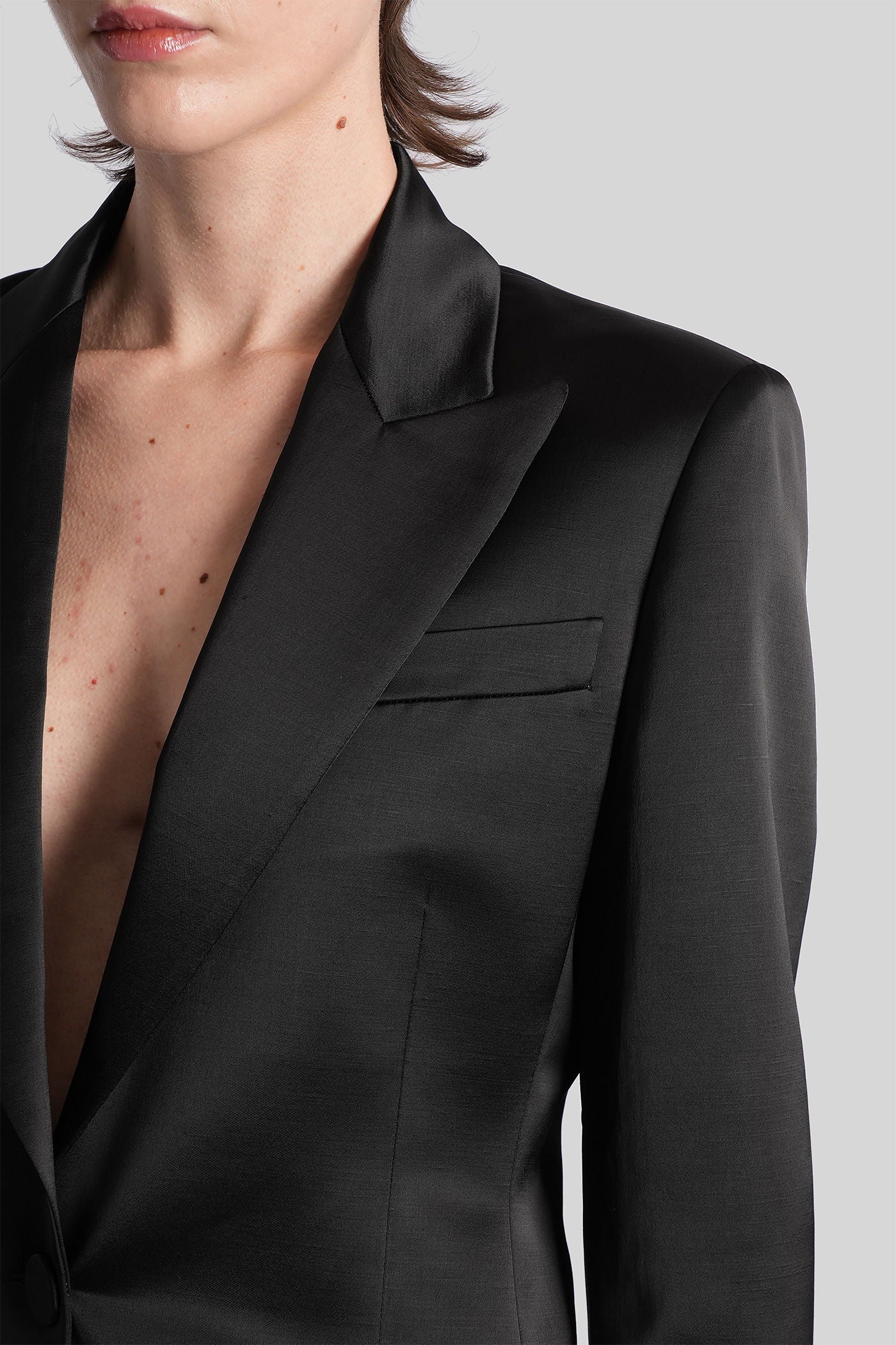 Bianca Blazer in black viscose - Image 5