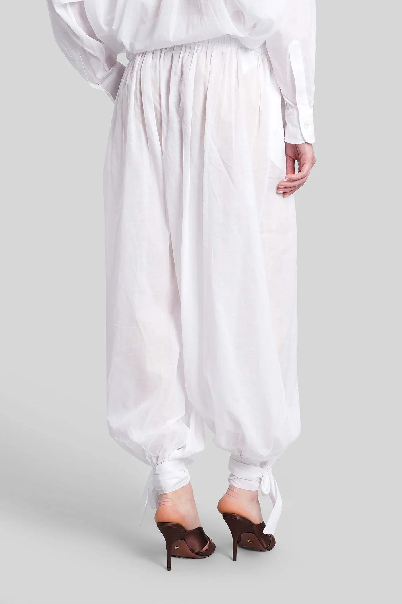 Noor Pants Pants in white cotton - Image 3