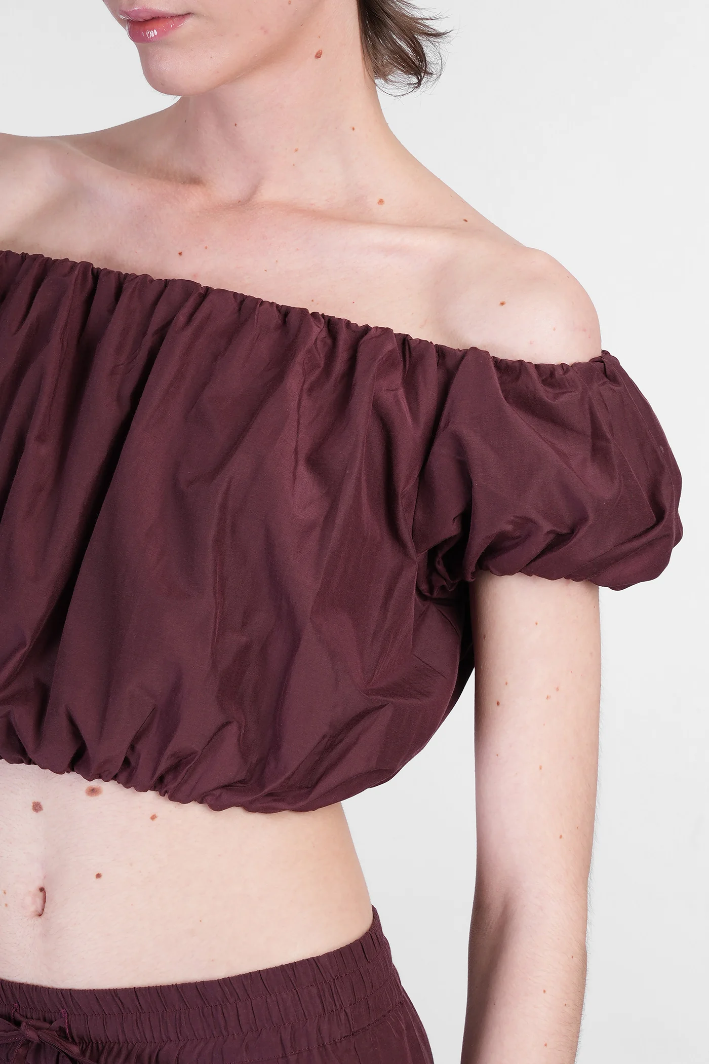 Whitely Top Topwear in bordeaux polyester - Image 5