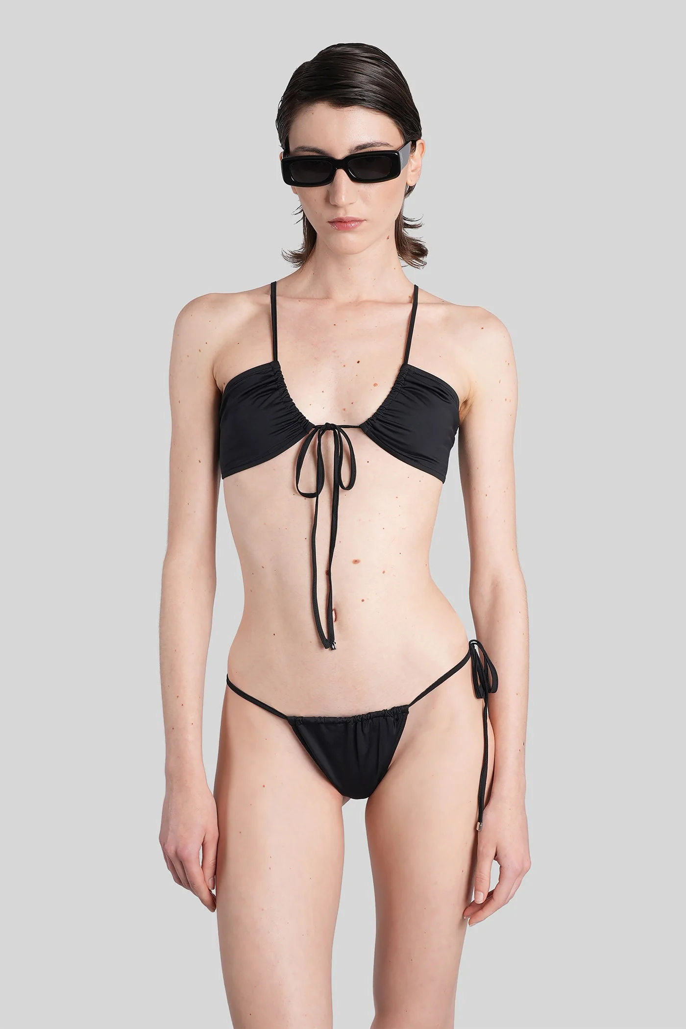 Beachwear in black polyamide