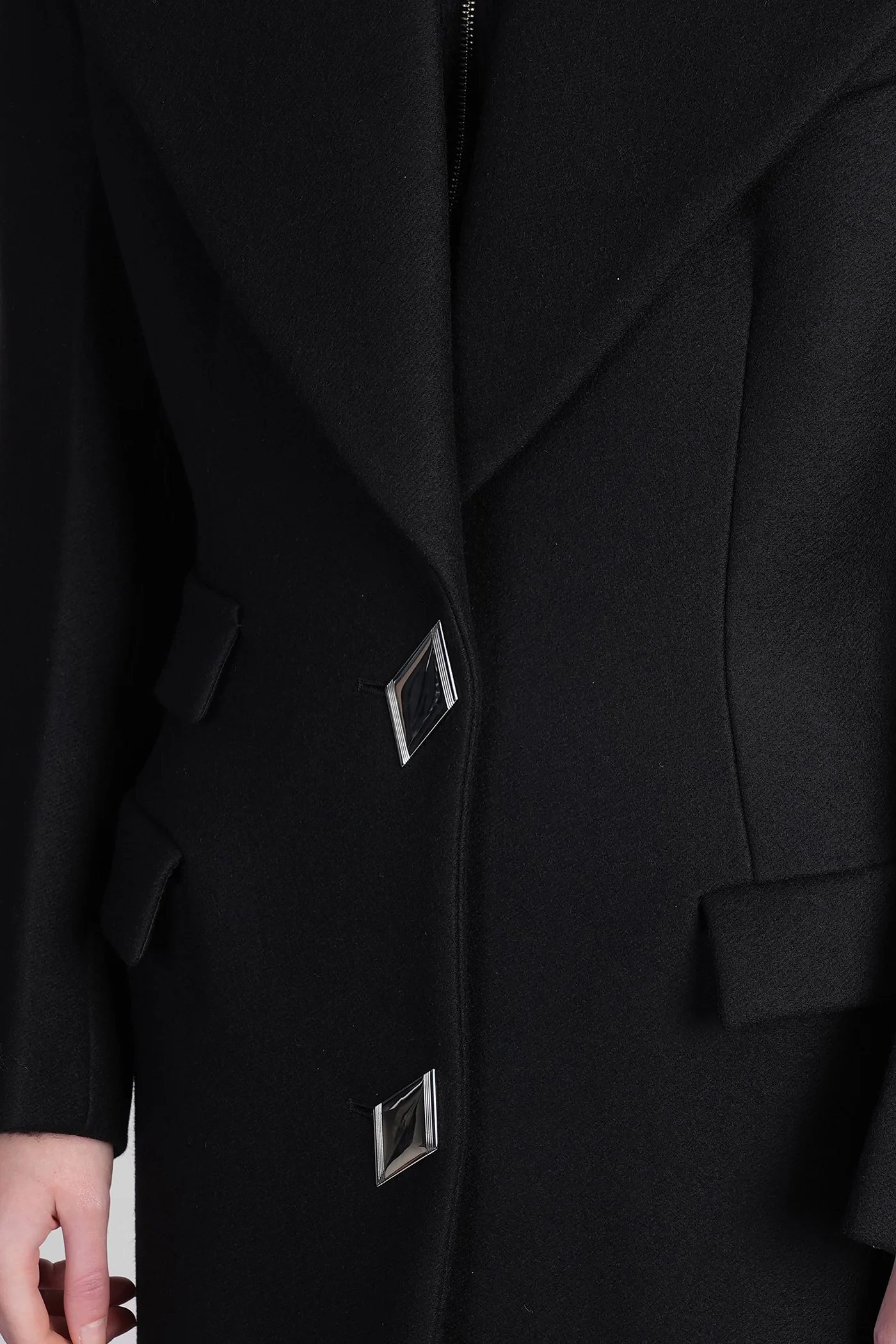 Coat in black wool - Image 5