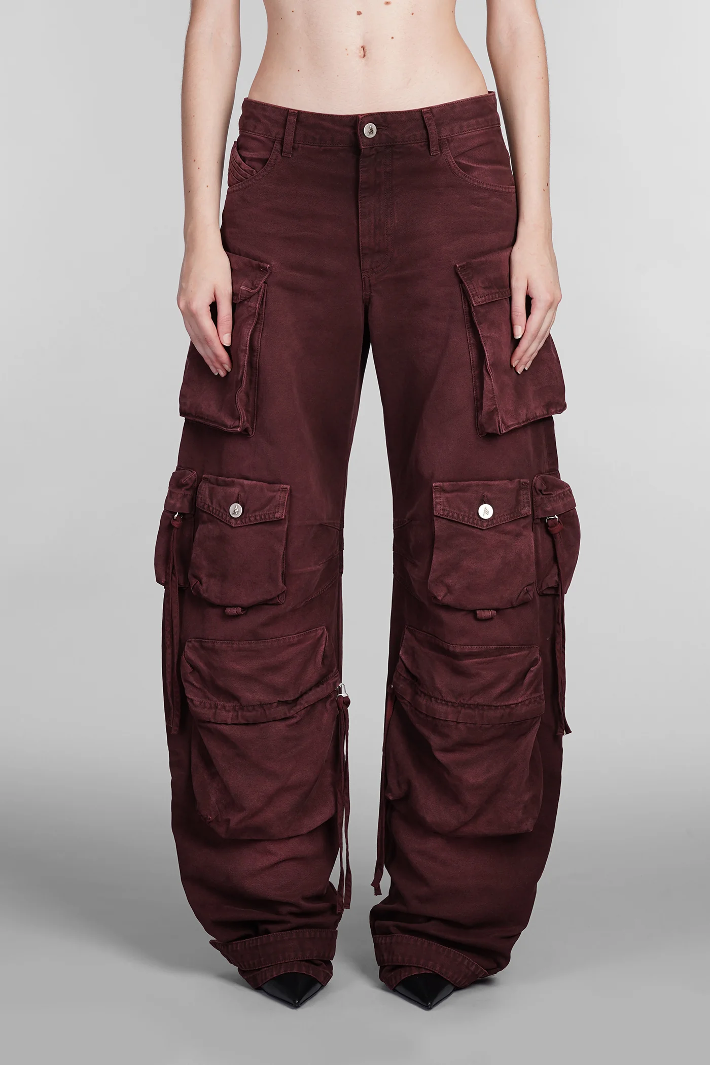 Fern Jeans in bordeaux cotton