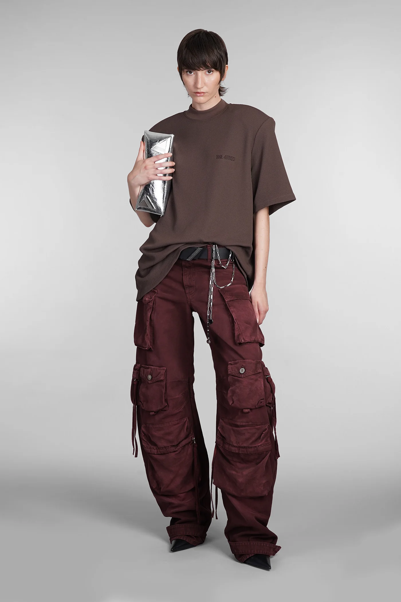 Fern Jeans in bordeaux cotton - Image 2