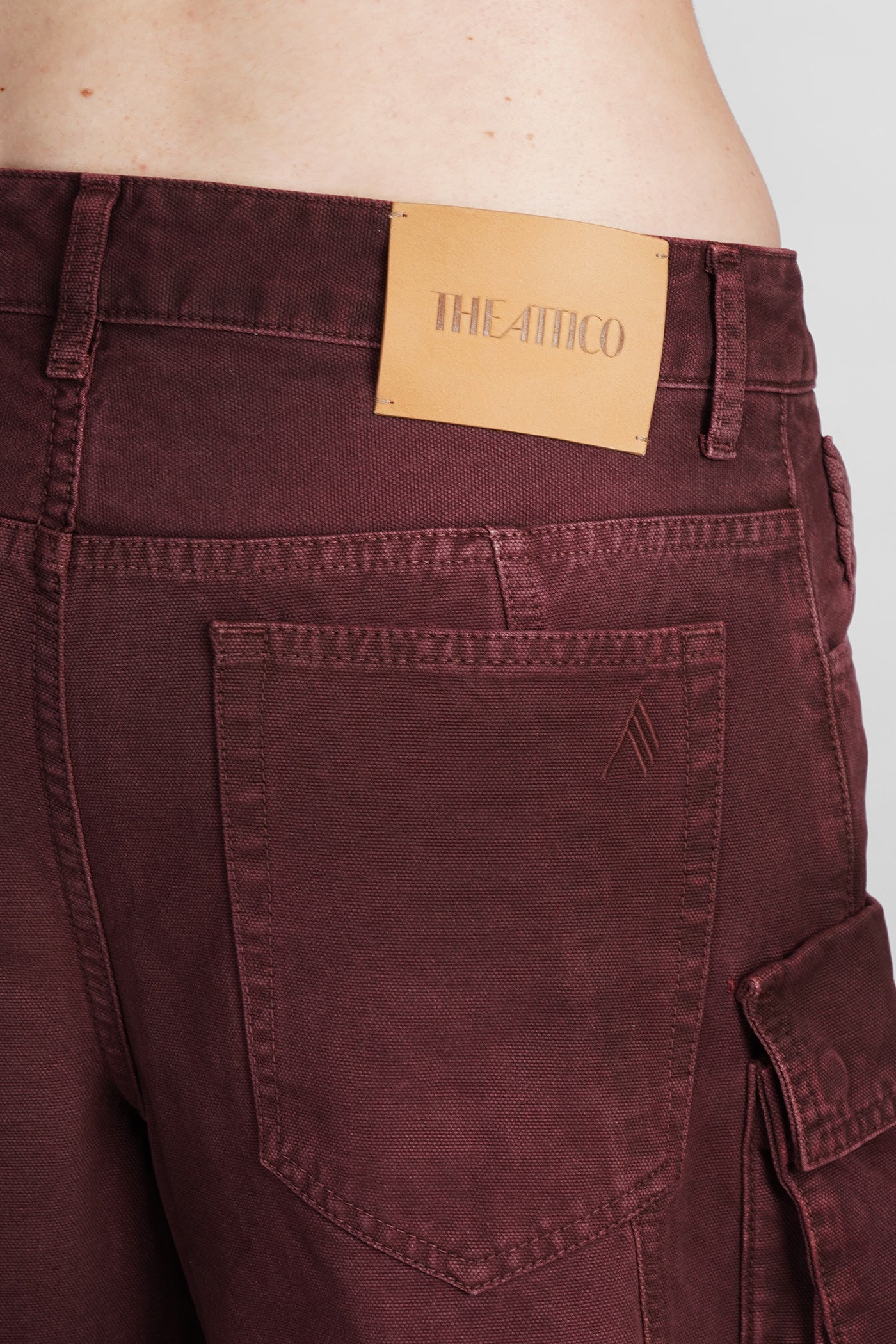 Fern Jeans in bordeaux cotton - Image 5