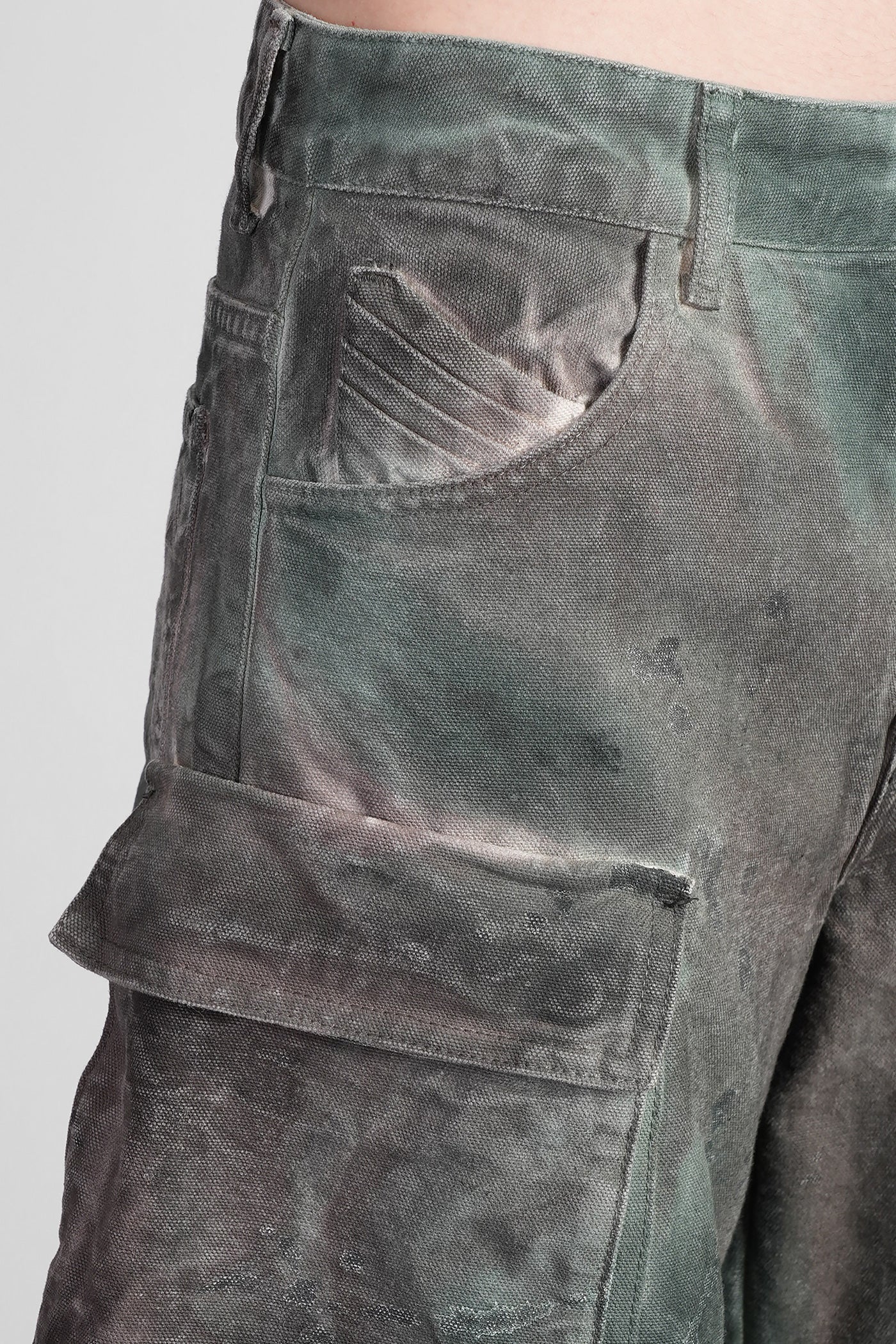 Fern Jeans in green cotton - Image 5