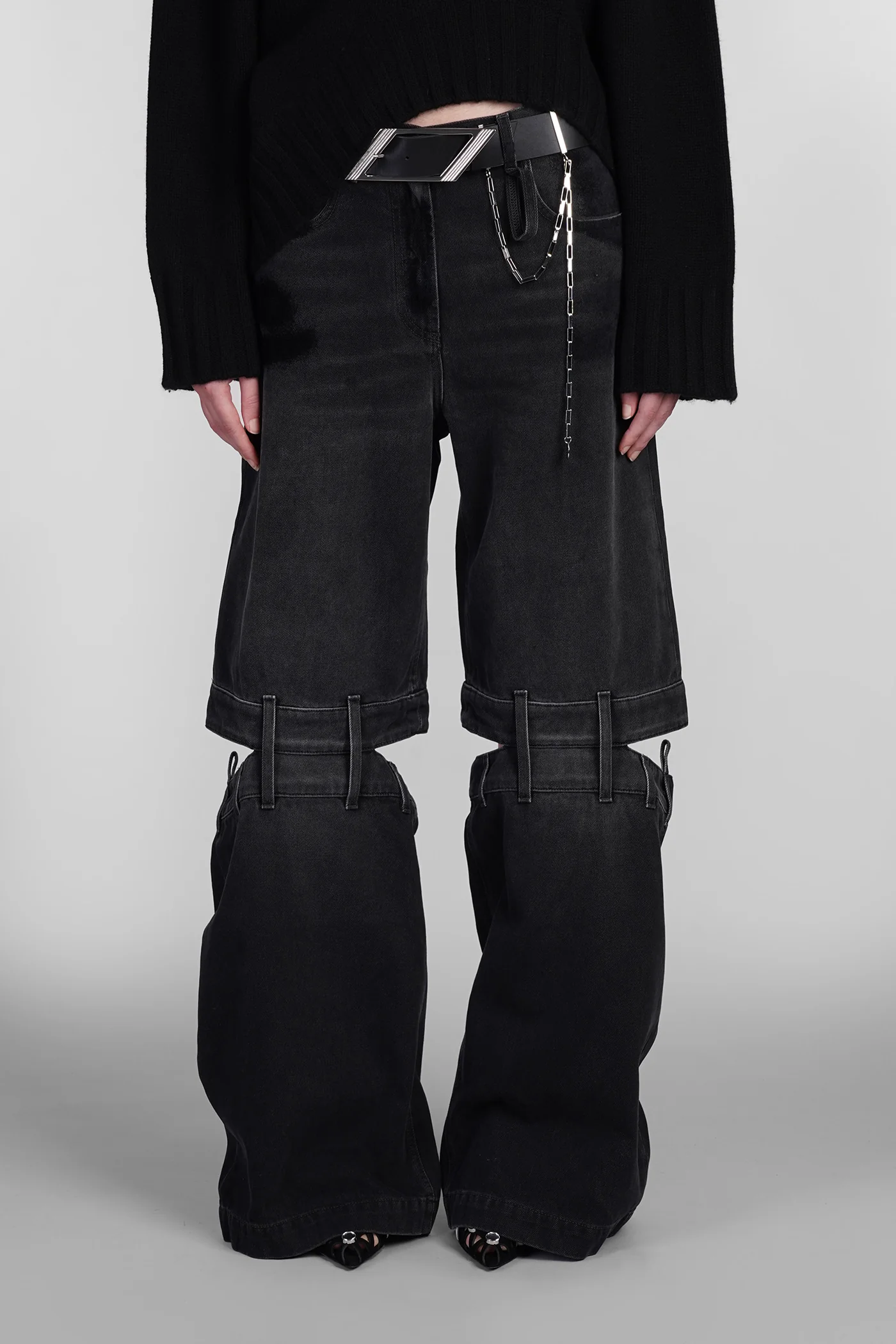 Jeans in black denim
