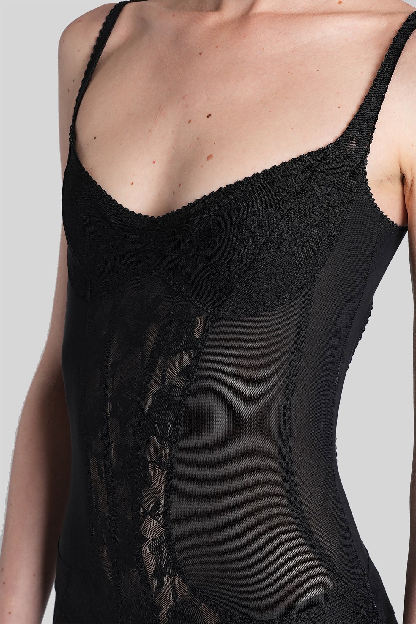 Jumpsuit in black polyamide - Image 5