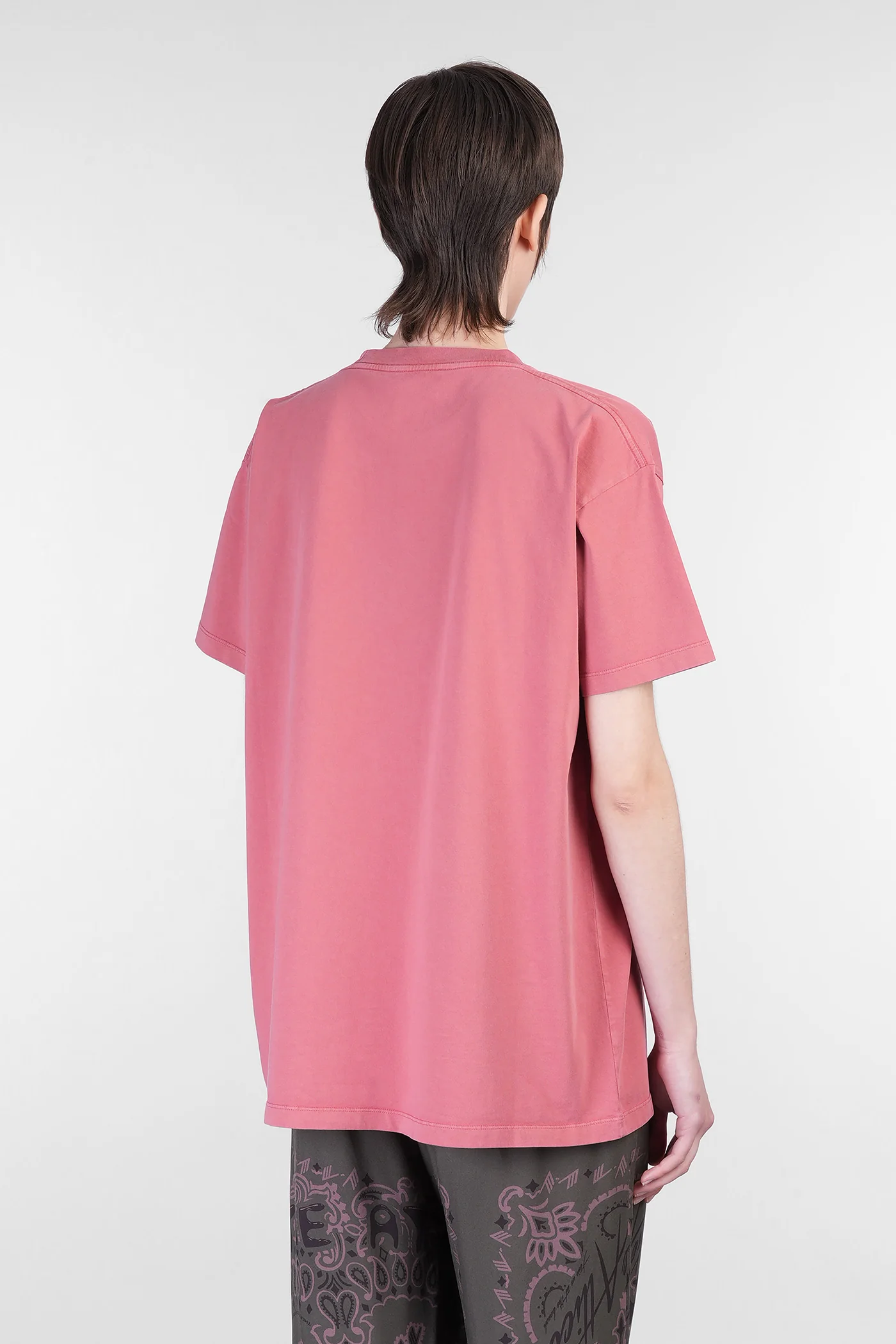 T-Shirt in rose-pink cotton - Image 3