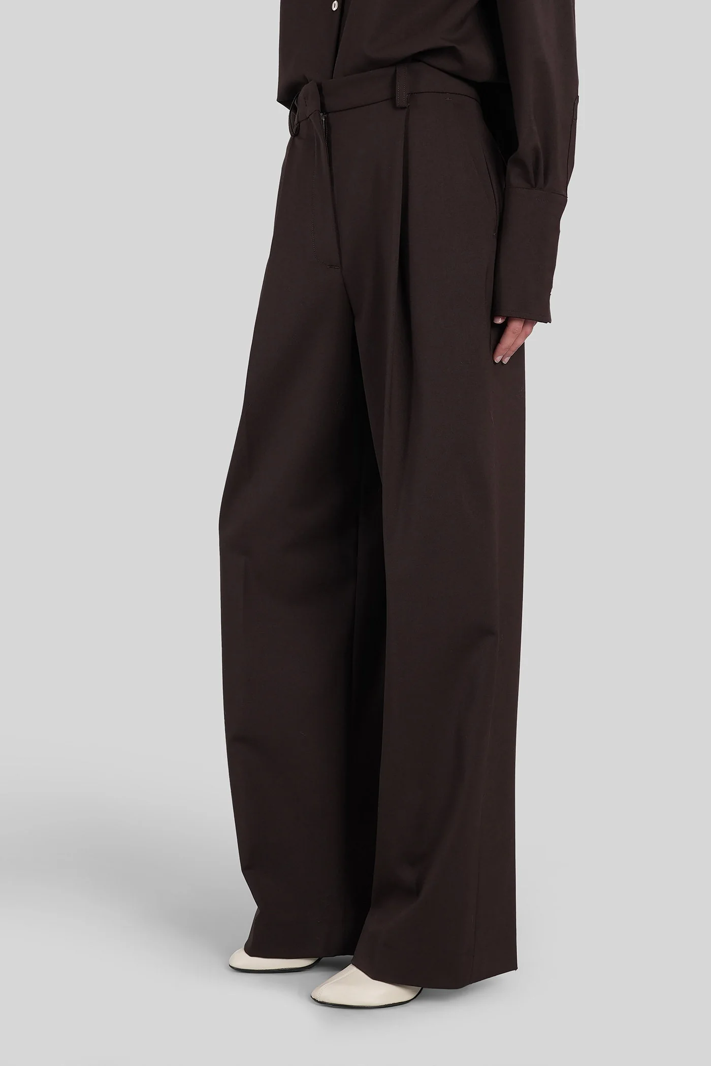 C axel 3104 Pants in brown polyester - Image 4