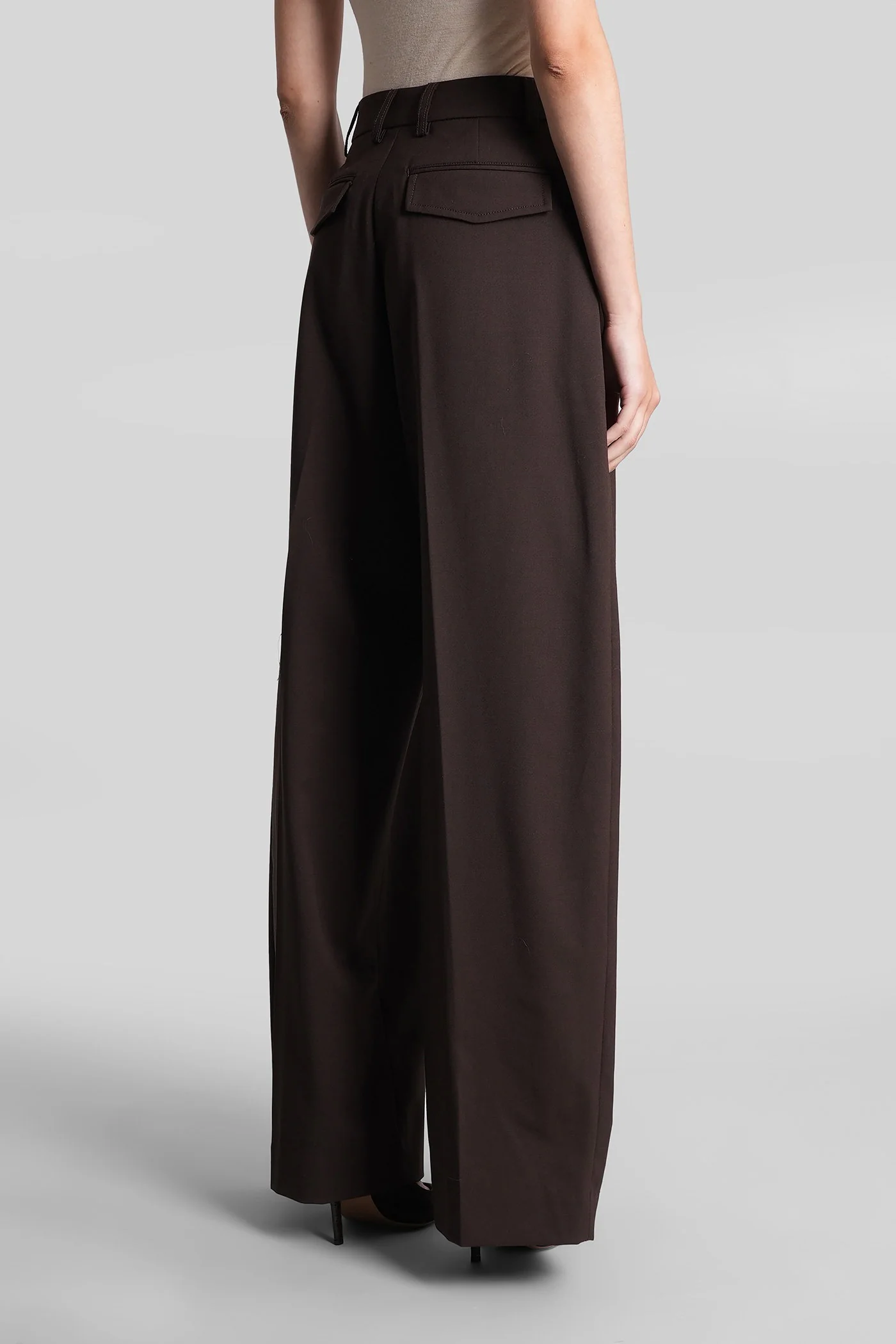 C billie 3111 Pants in brown polyester - Image 3