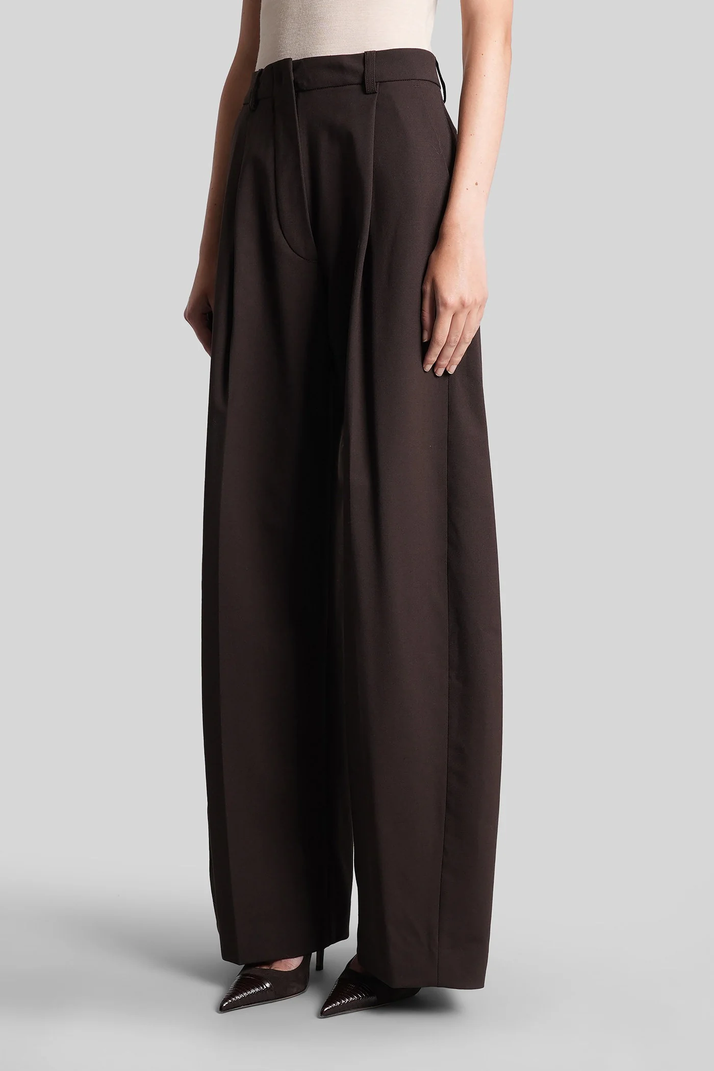 C billie 3111 Pants in brown polyester - Image 4