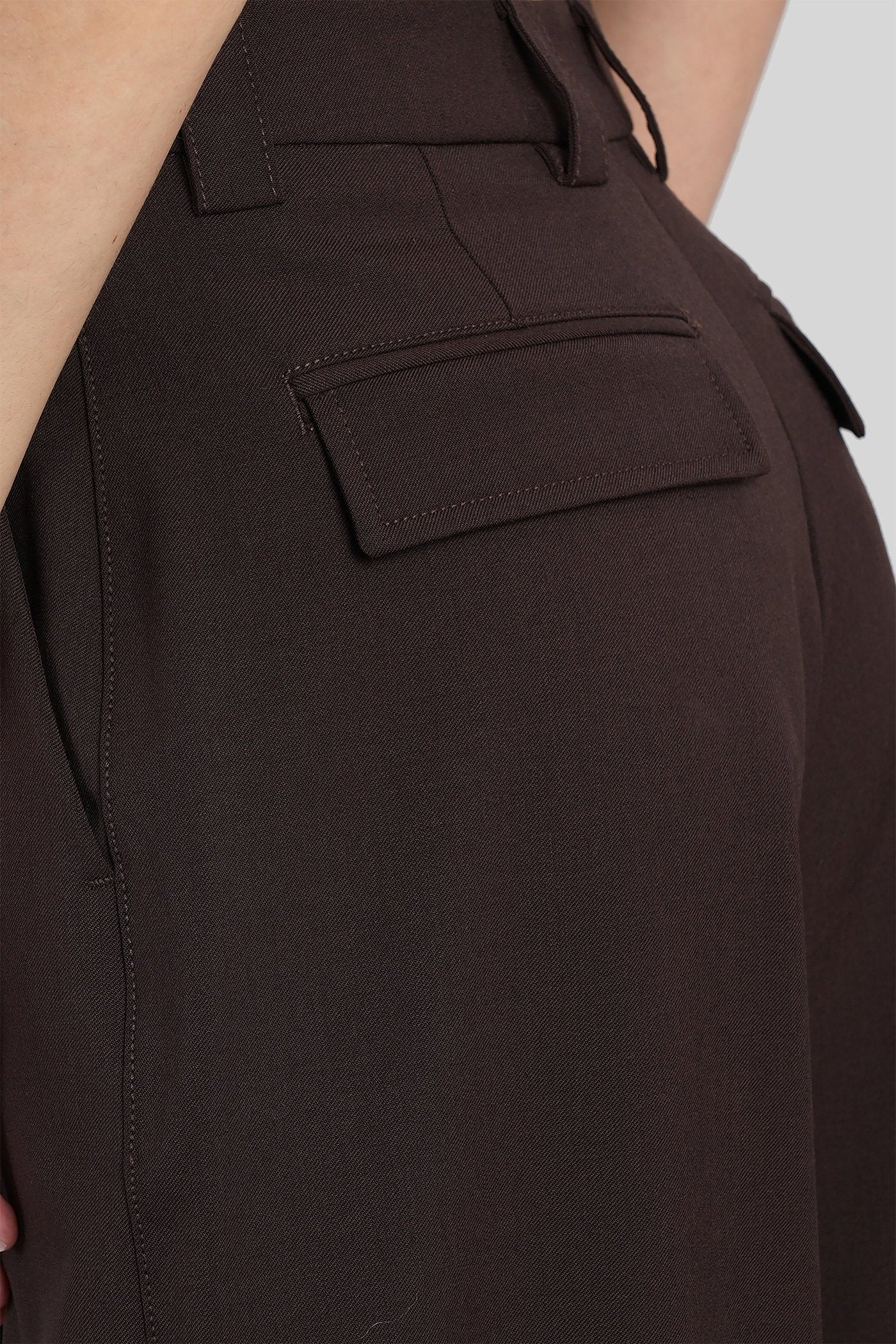 Cara 3116 Pants in brown polyester - Image 5