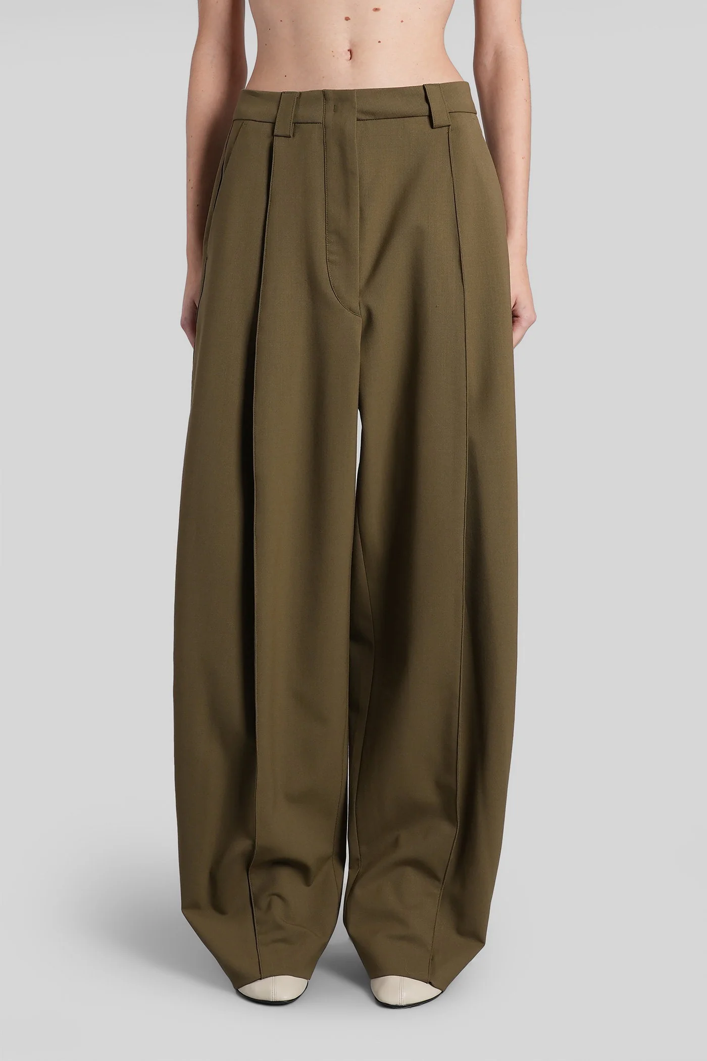 Cara 3116 Pants in khaki polyester