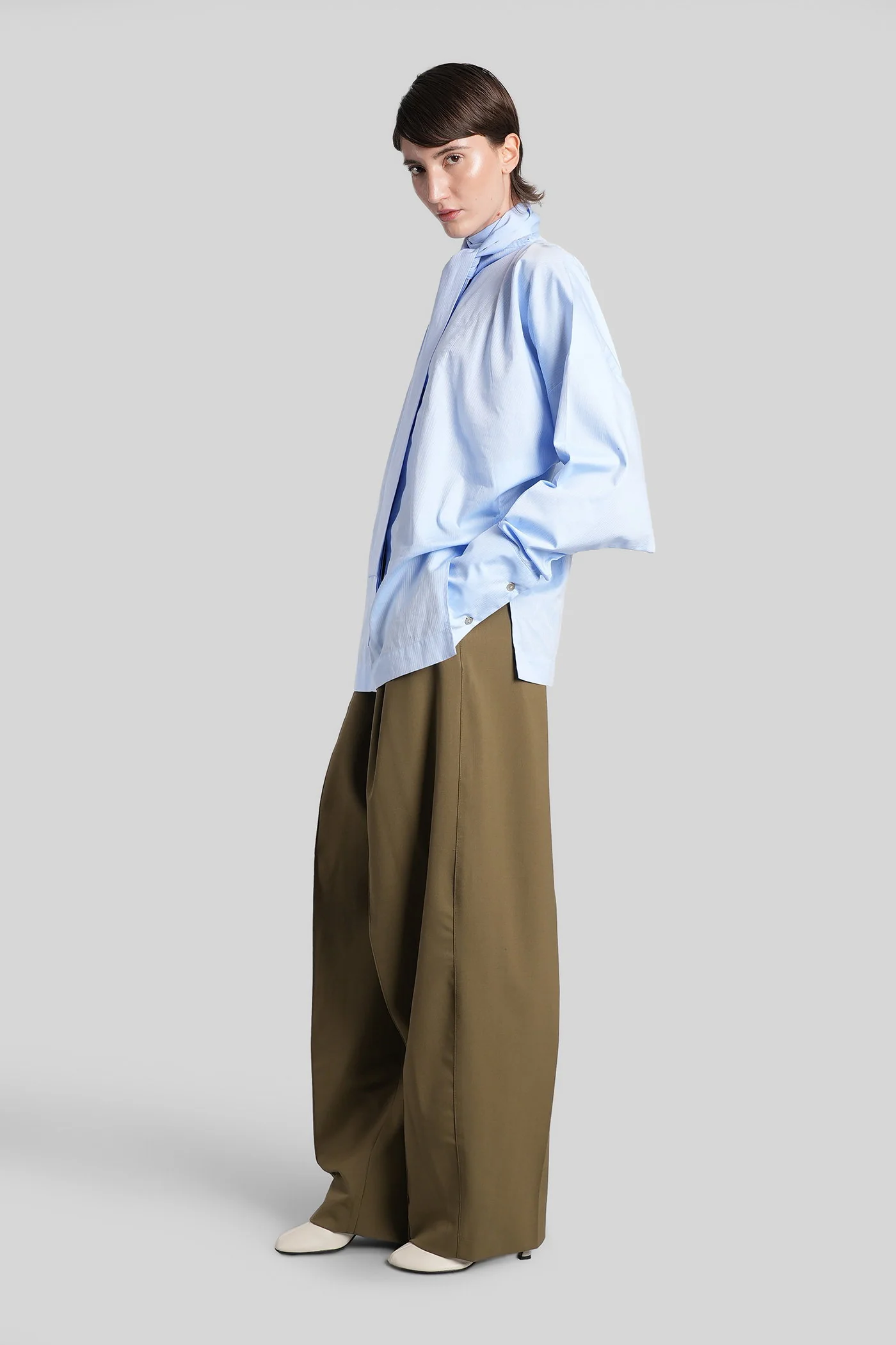 Cara 3116 Pants in khaki polyester - Image 2
