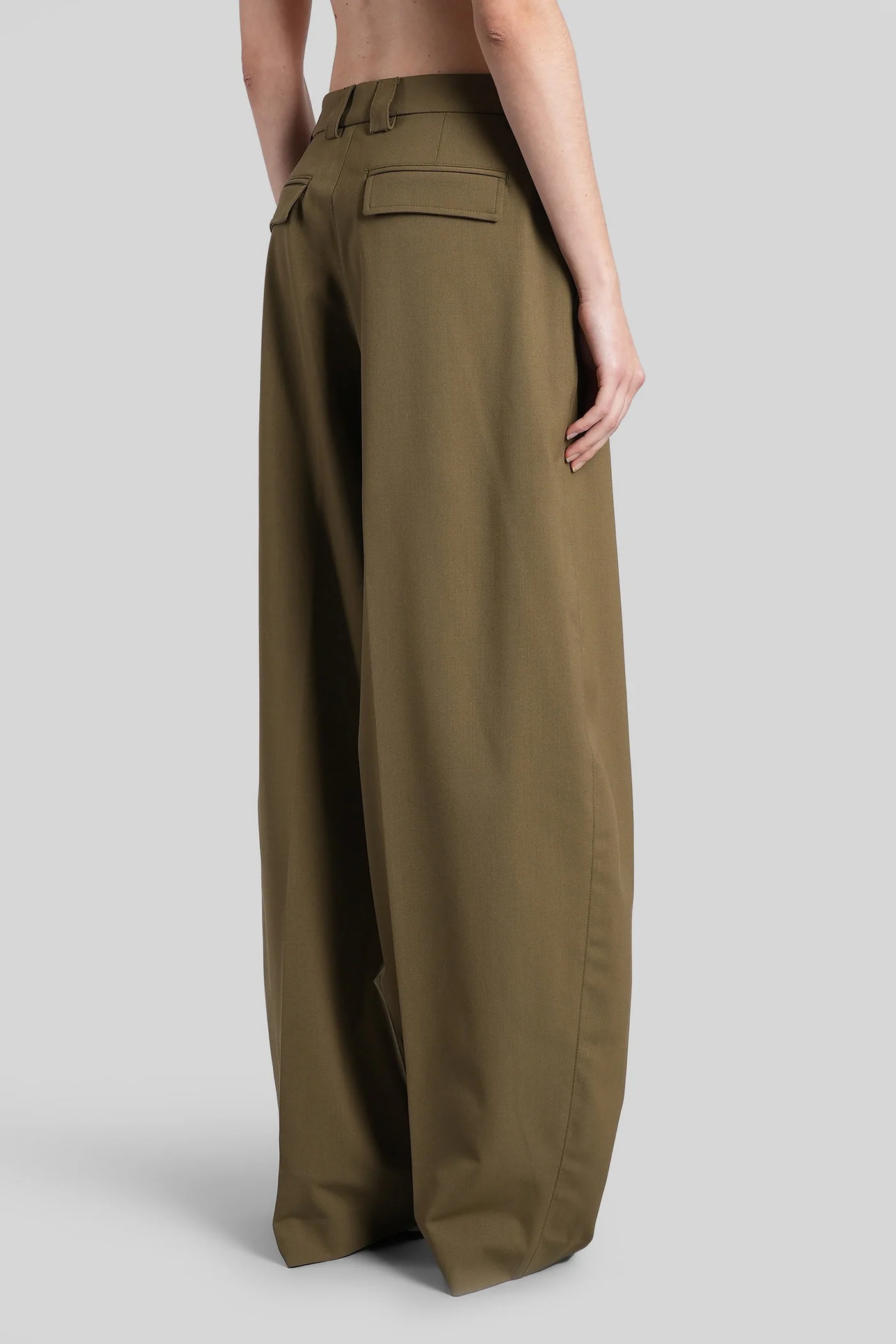 Cara 3116 Pants in khaki polyester - Image 3