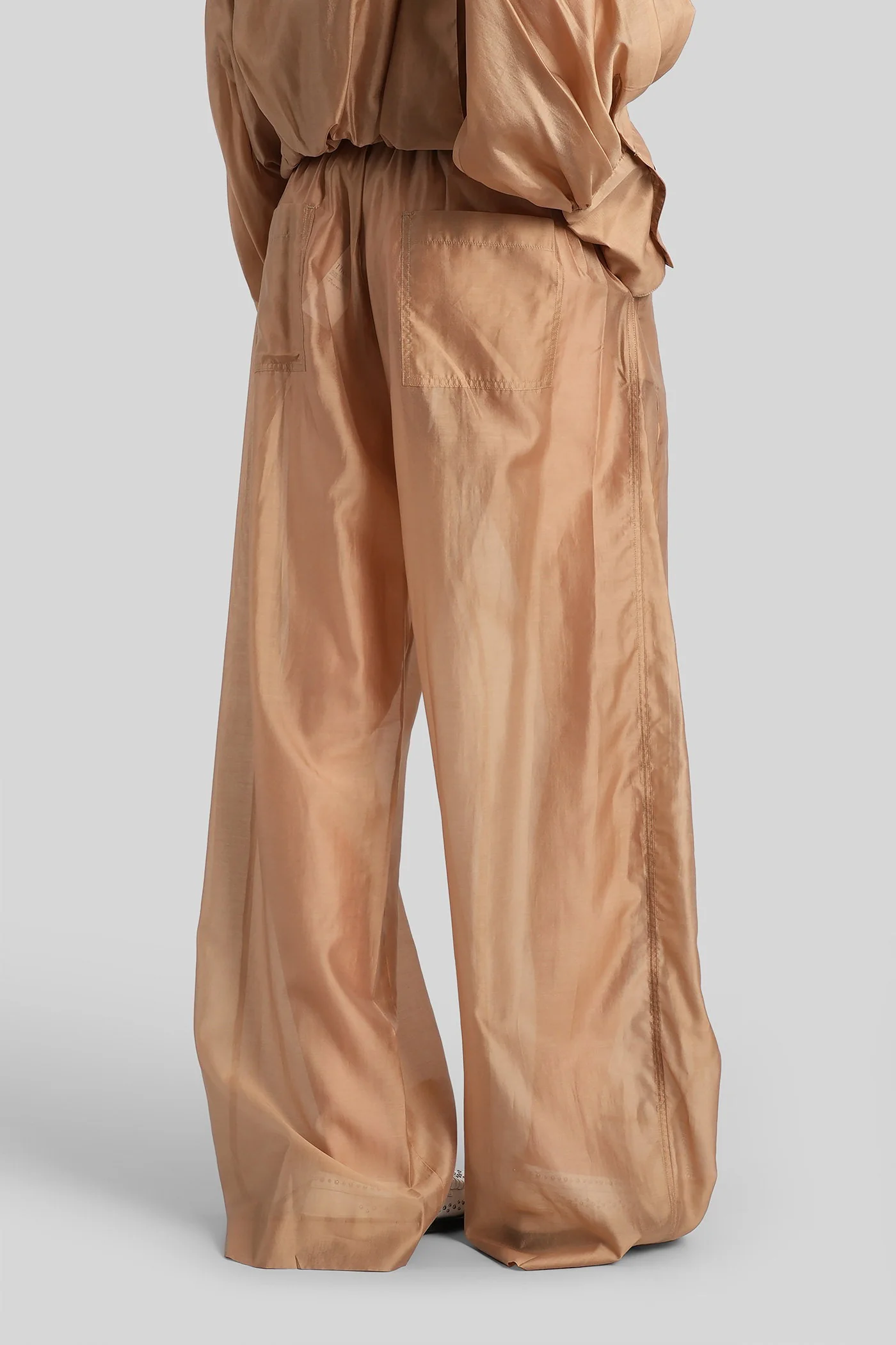 Dora 3119 Pants in beige wool and polyester - Image 3