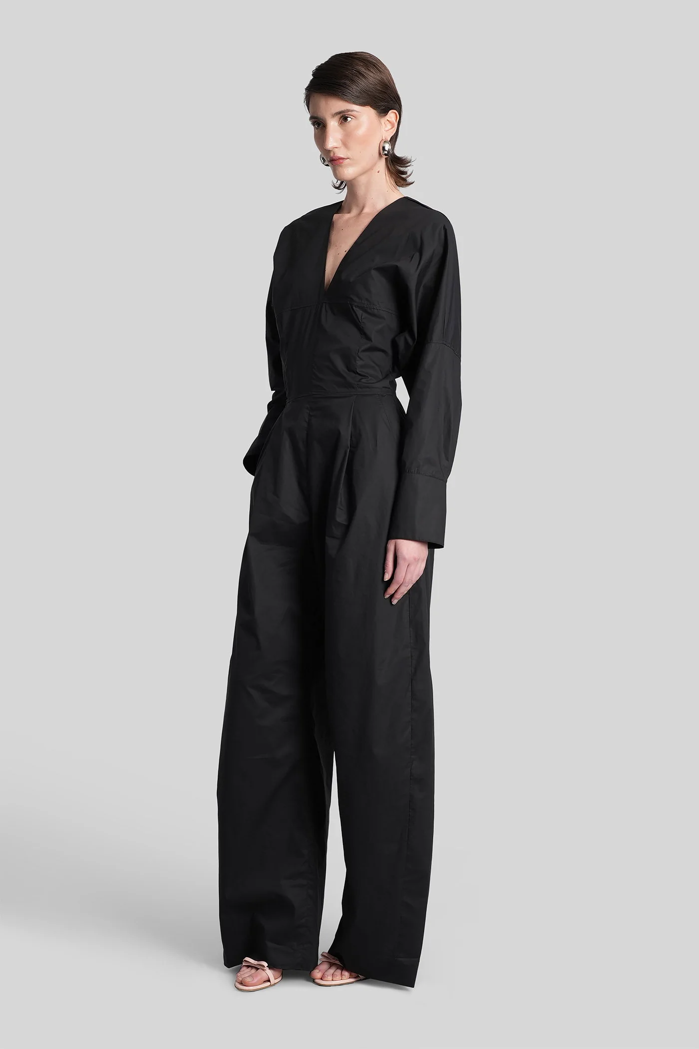 Drew 3123 Jumpsuit in black cotton - Image 4