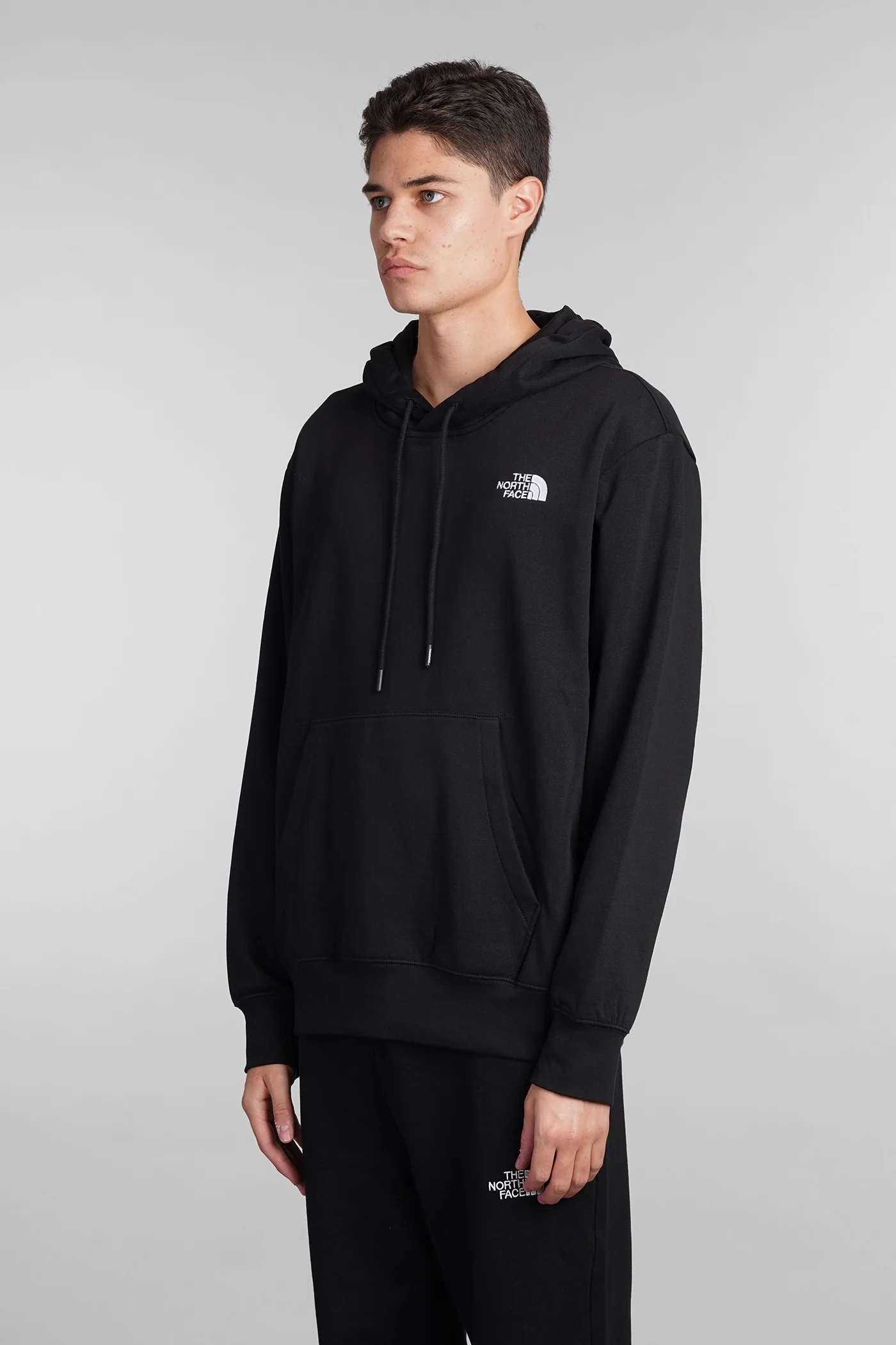 Essential Relaxed Sweatshirt in black cotton - Image 9