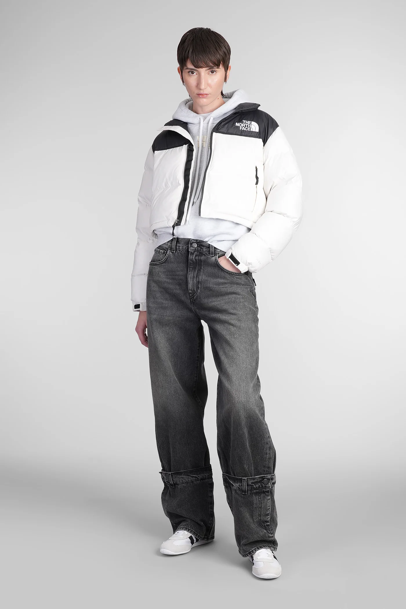 Nuptse Short puffer in white polyamide - Image 2